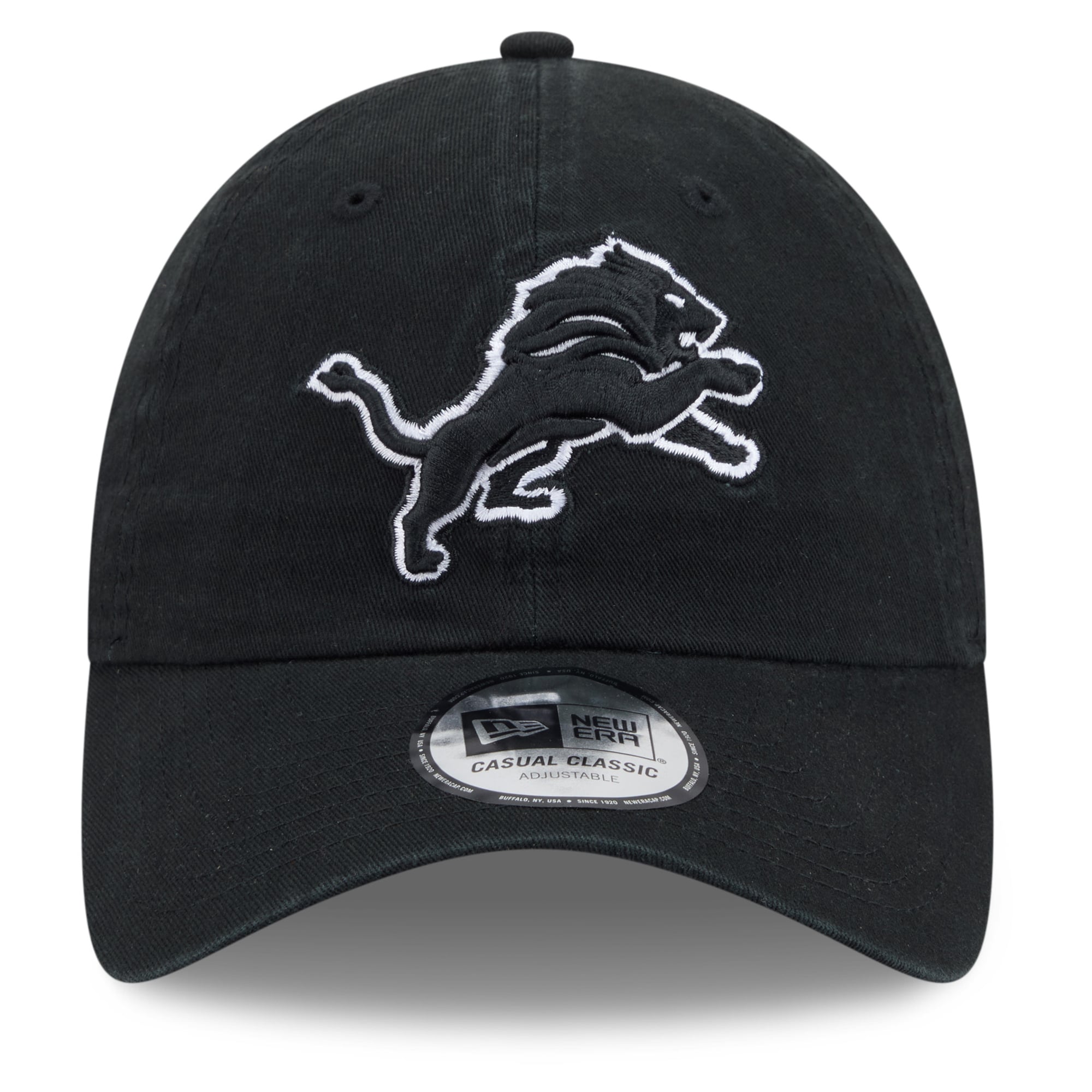 Men's New Era Black Detroit Lions 2026 NFL Crucial Catch Casual Classic Adjustable Hat