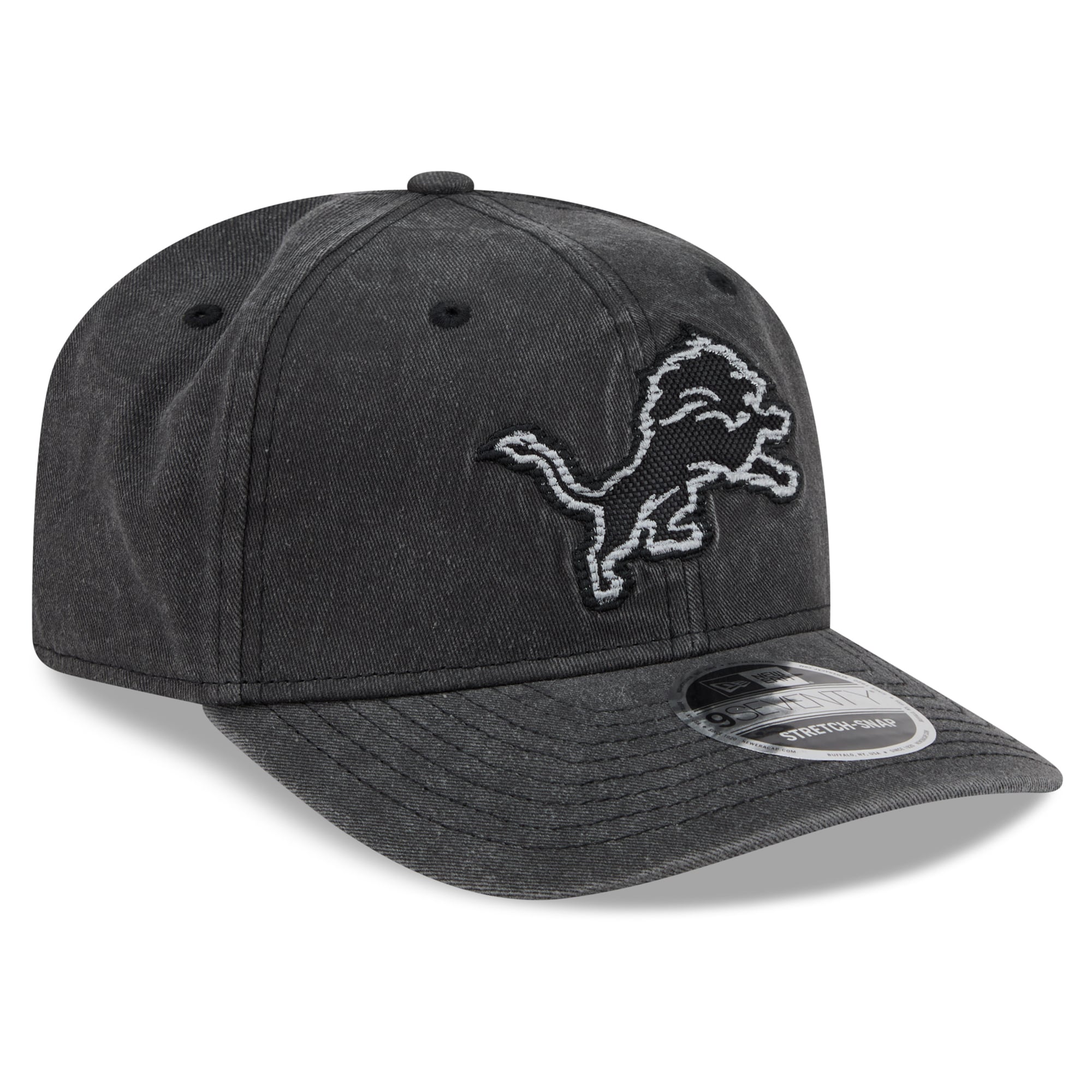 Casquette ajustable New Era Detroit Lions Collection 2026 Rivalries 9SEVENTY noire pour homme