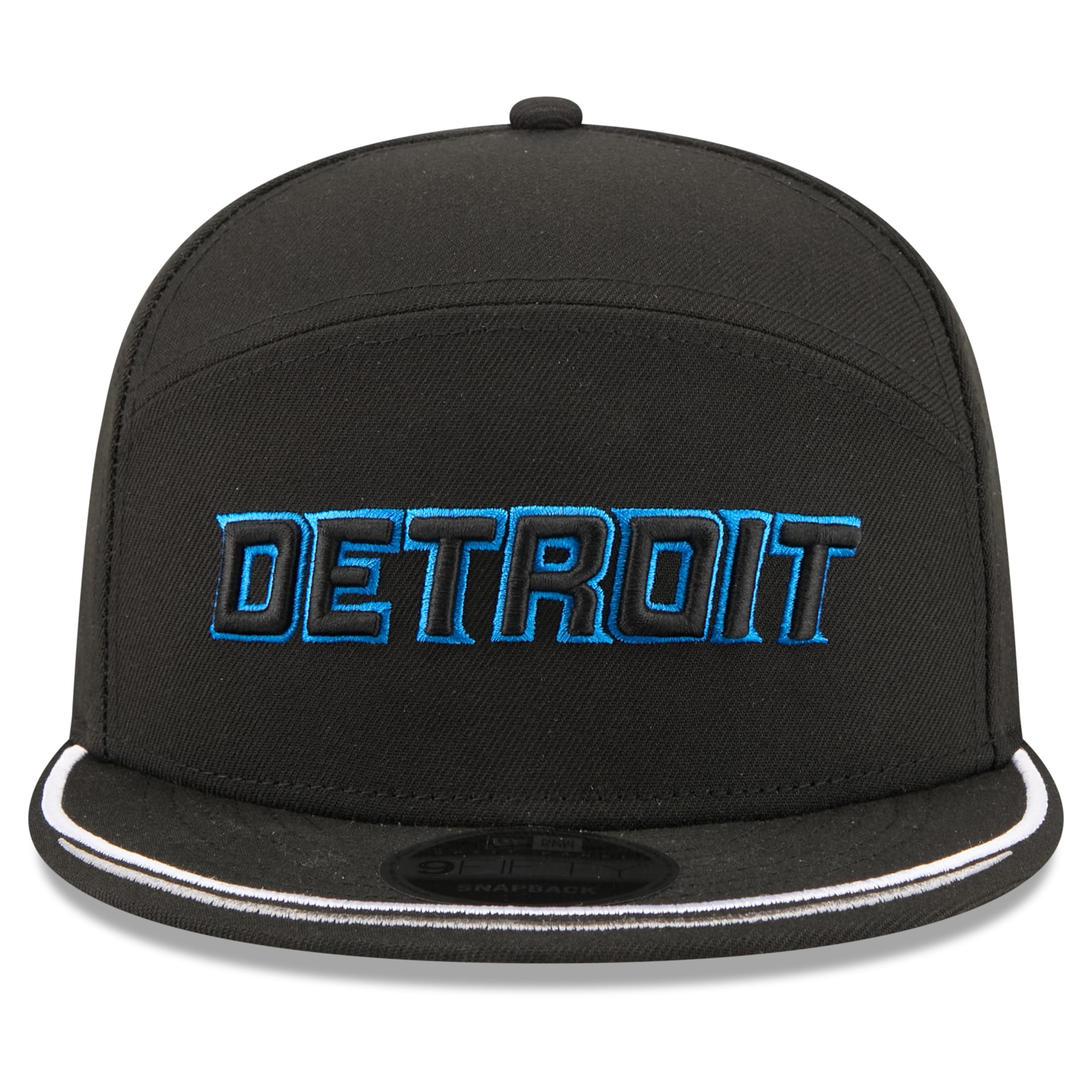 Men's New Era Black Detroit Lions 2026 Rivalries Collection Split Panel 9FIFTY Snapback Hat