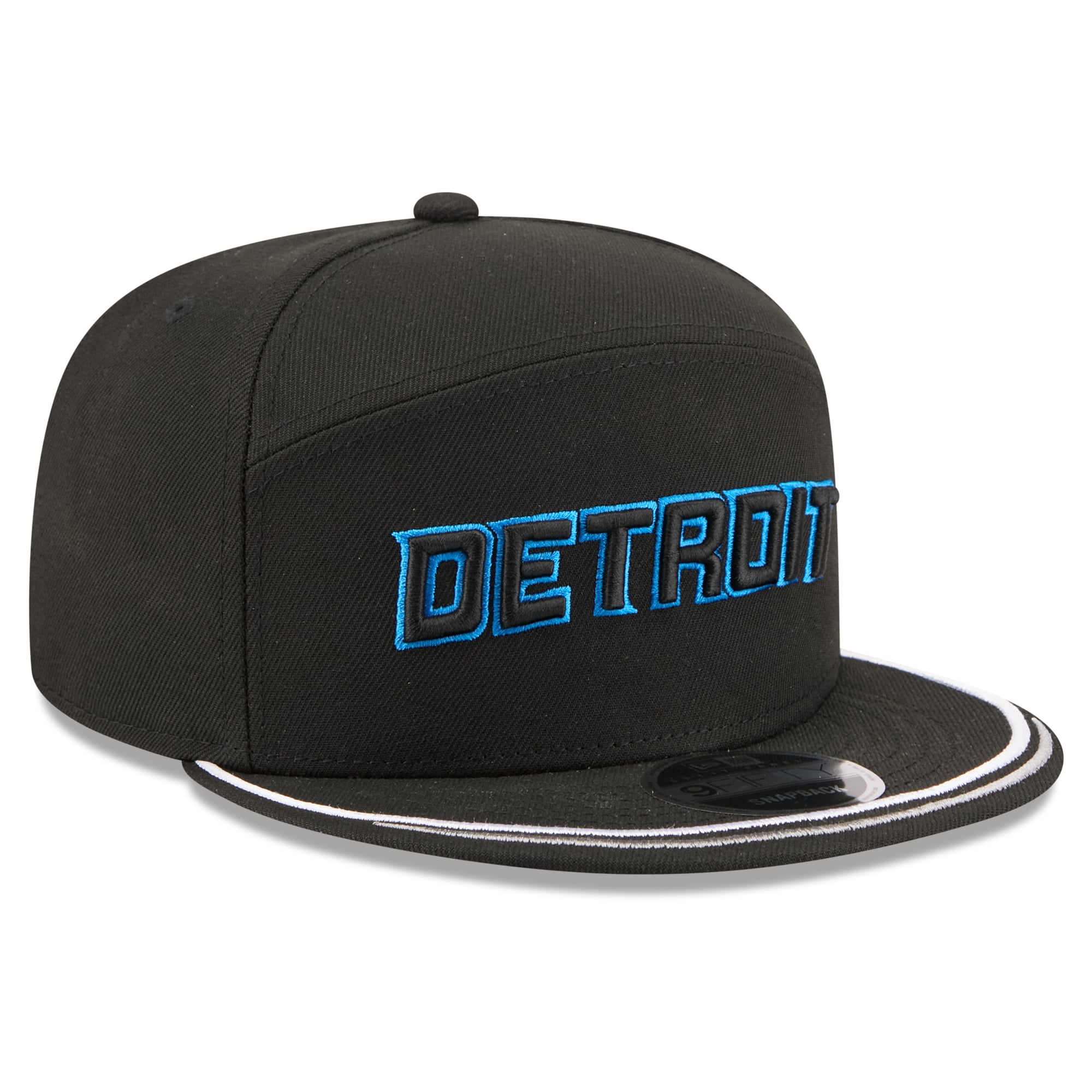 Men's New Era Black Detroit Lions 2026 Rivalries Collection Split Panel 9FIFTY Snapback Hat