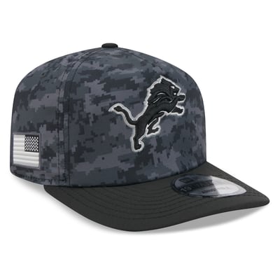 Detroit Lions New Era 2026 Salute To Service 19TWENTY Adjustable Hat - Black