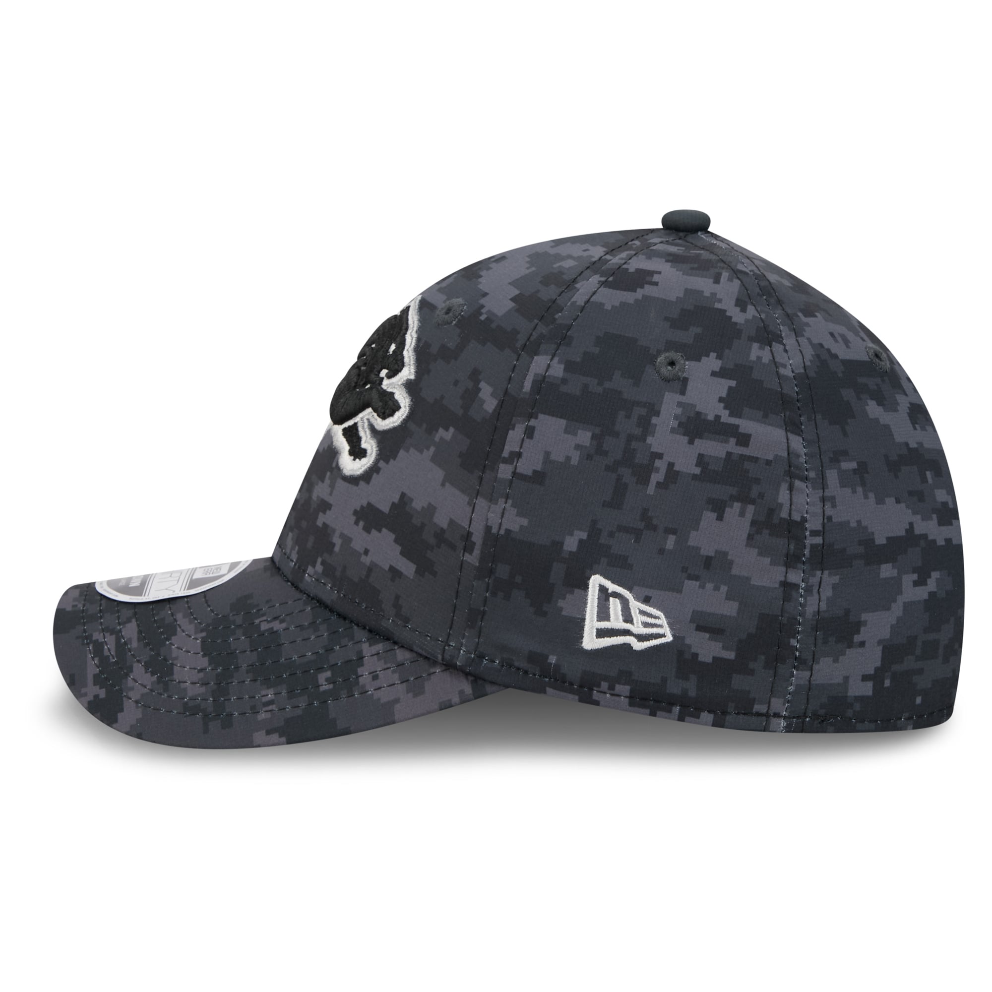 Casquette extensible New Era Detroit Lions 2026 Salute To Service 39THIRTY M-Crown noire pour homme