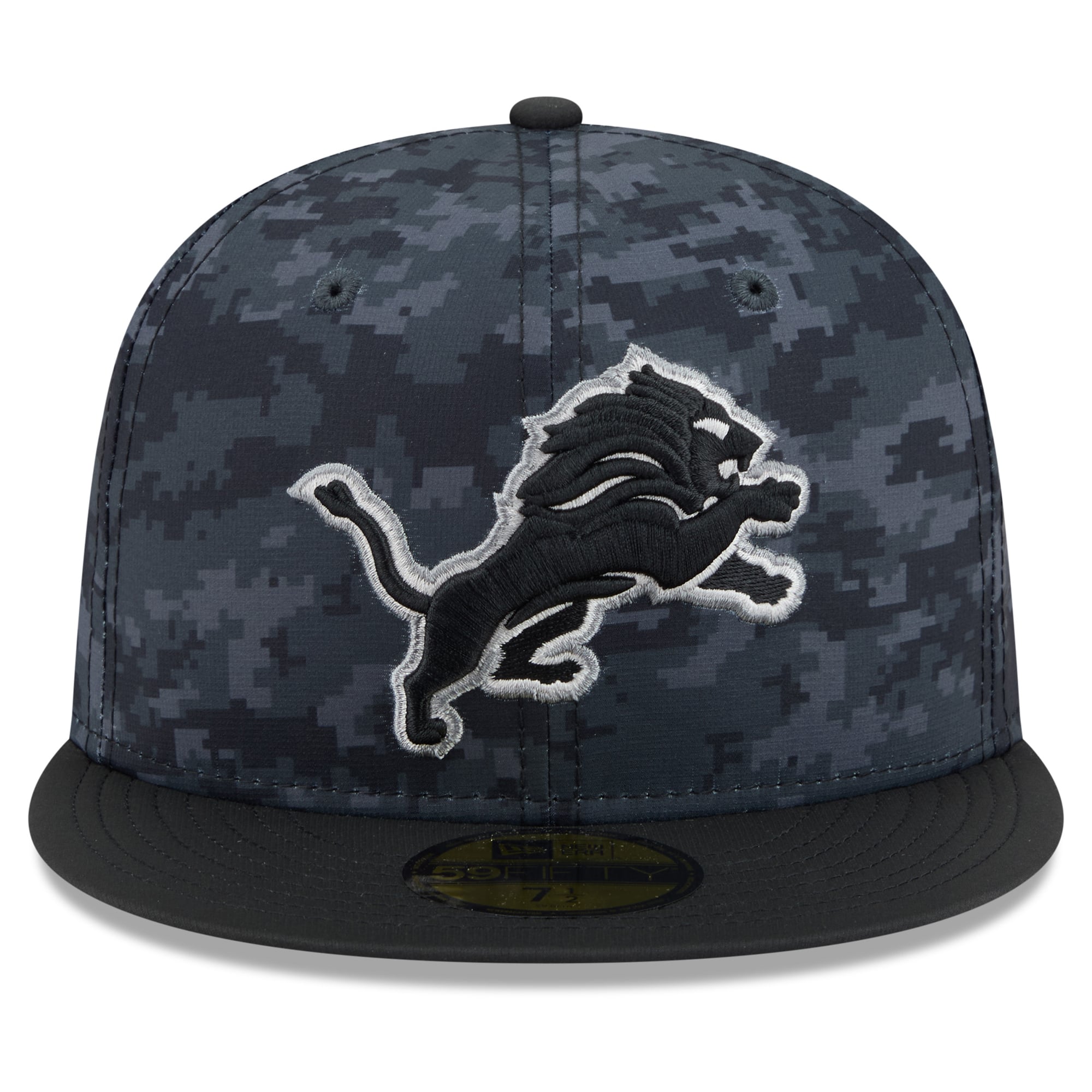 Men's New Era Black Detroit Lions 2026 Salute To Service 59FIFTY Fitted Hat