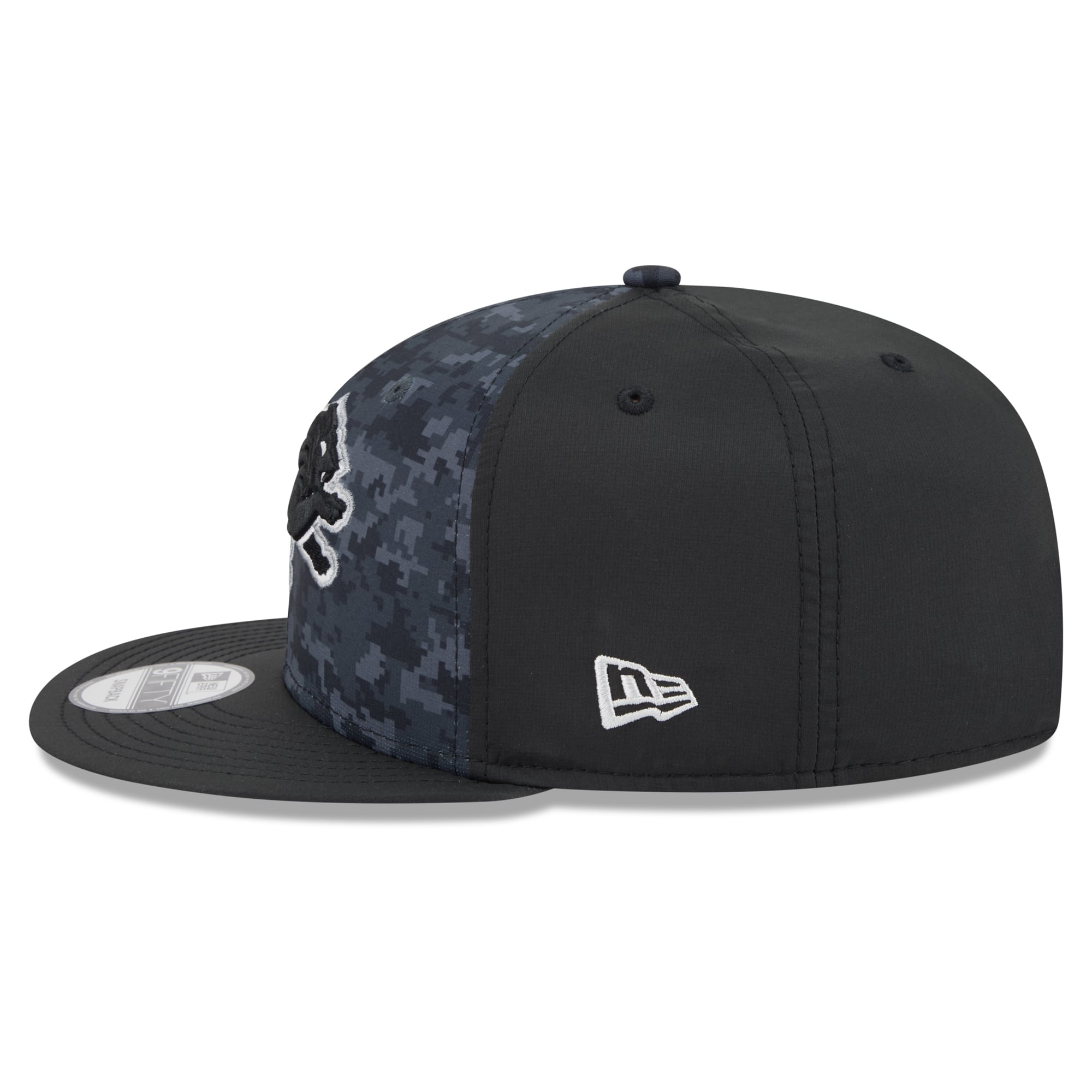 Casquette snapback New Era 9FIFTY noire Detroit Lions 2026 Salute To Service pour homme