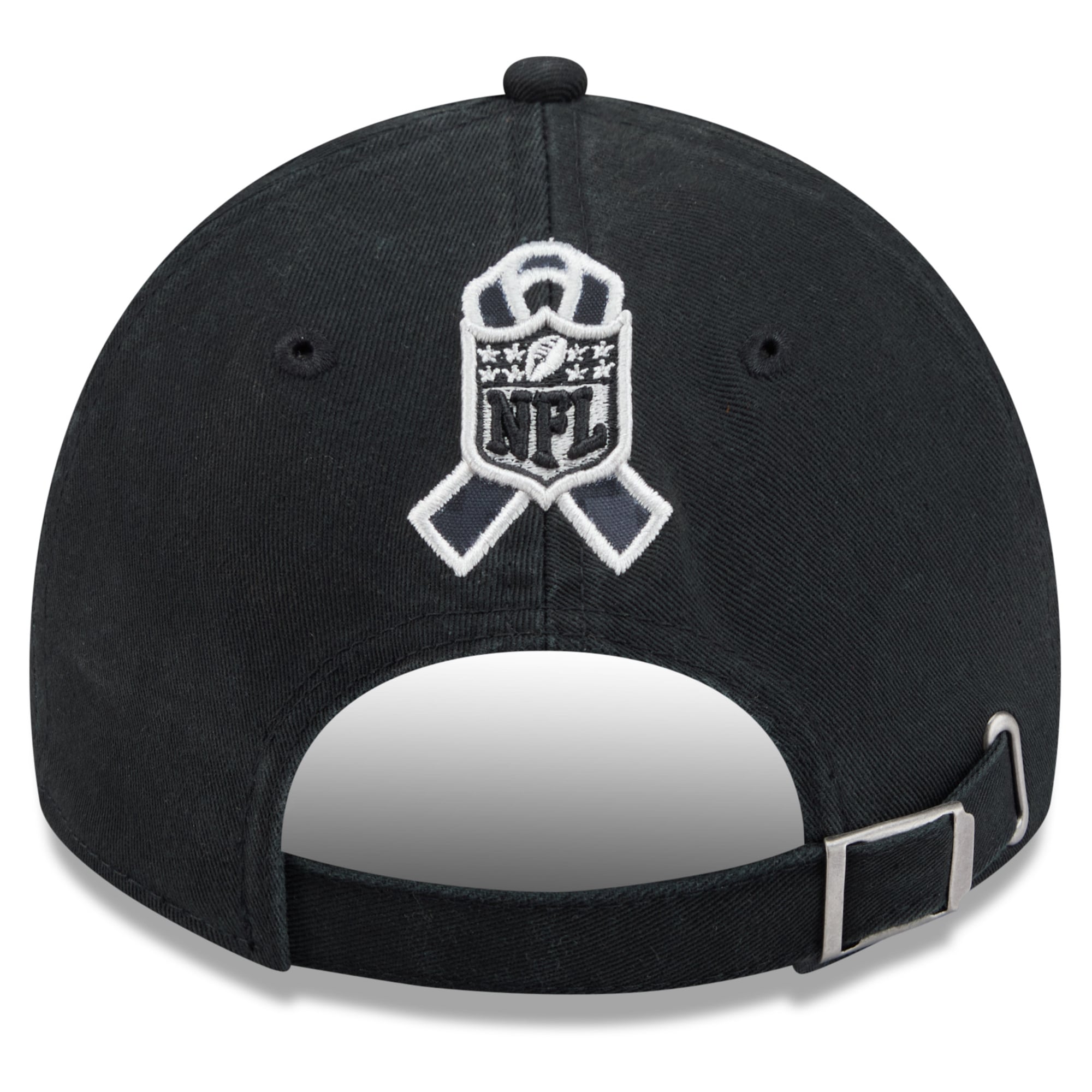 Casquette New Era noire pour homme Detroit Lions 2026 Salute To Service, style classique décontracté et ajustable