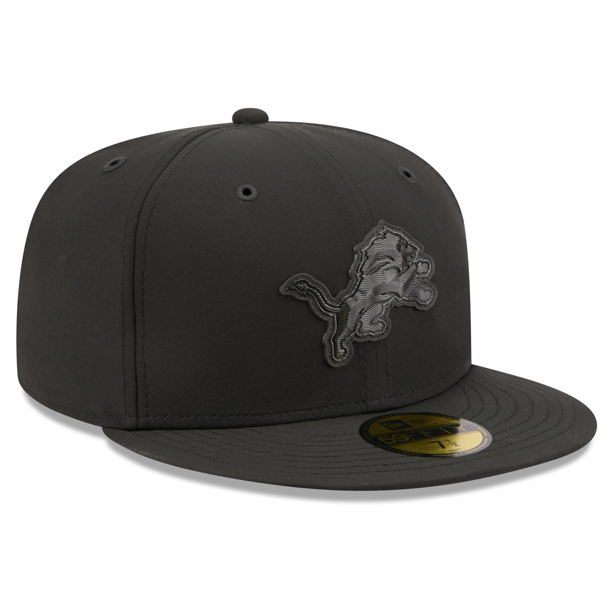 Casquette ajustée New Era Detroit Lions 2026 Sideline 59FIFTY noire pour homme