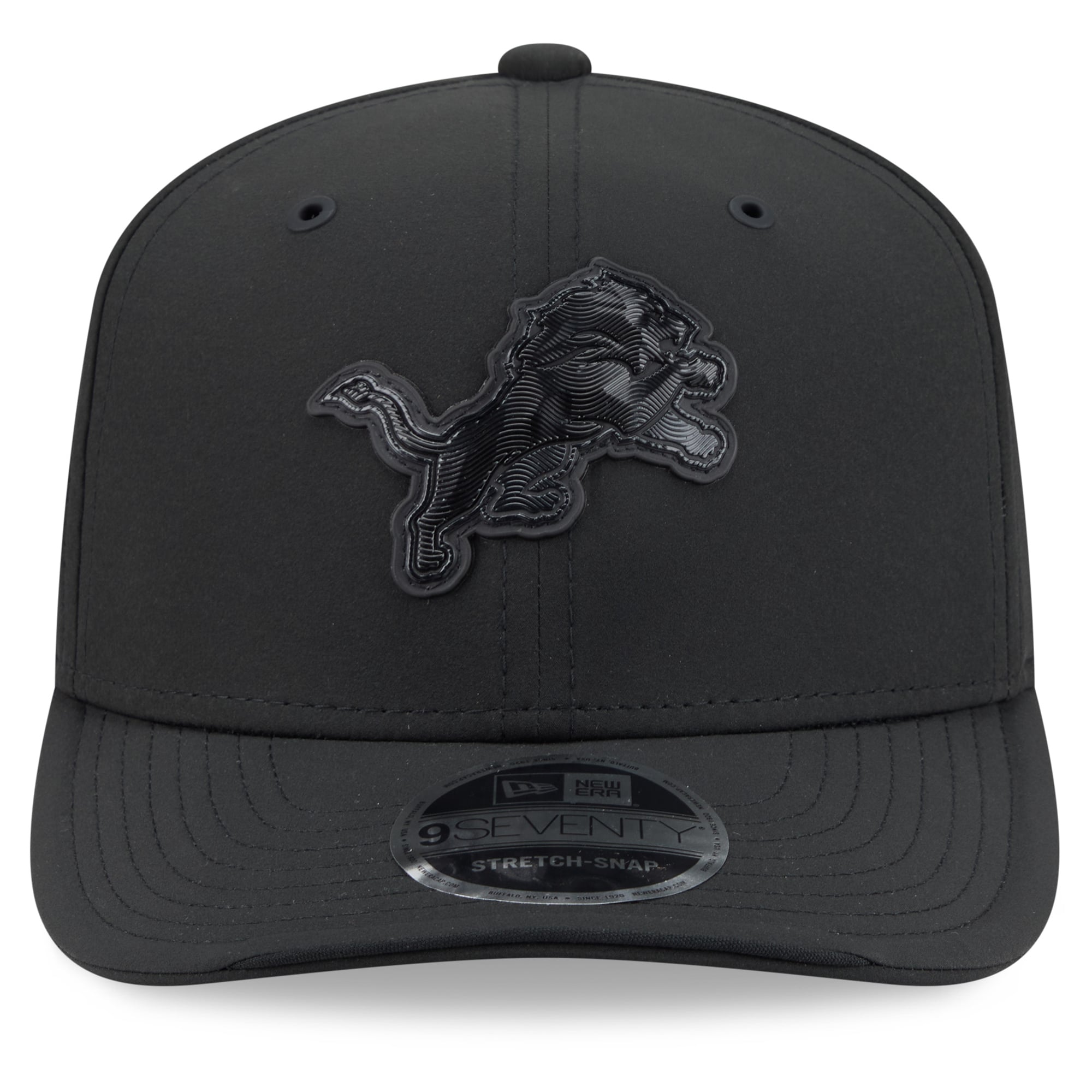 Casquette ajustable New Era Detroit Lions 2026 Sideline 9SEVENTY noire pour homme