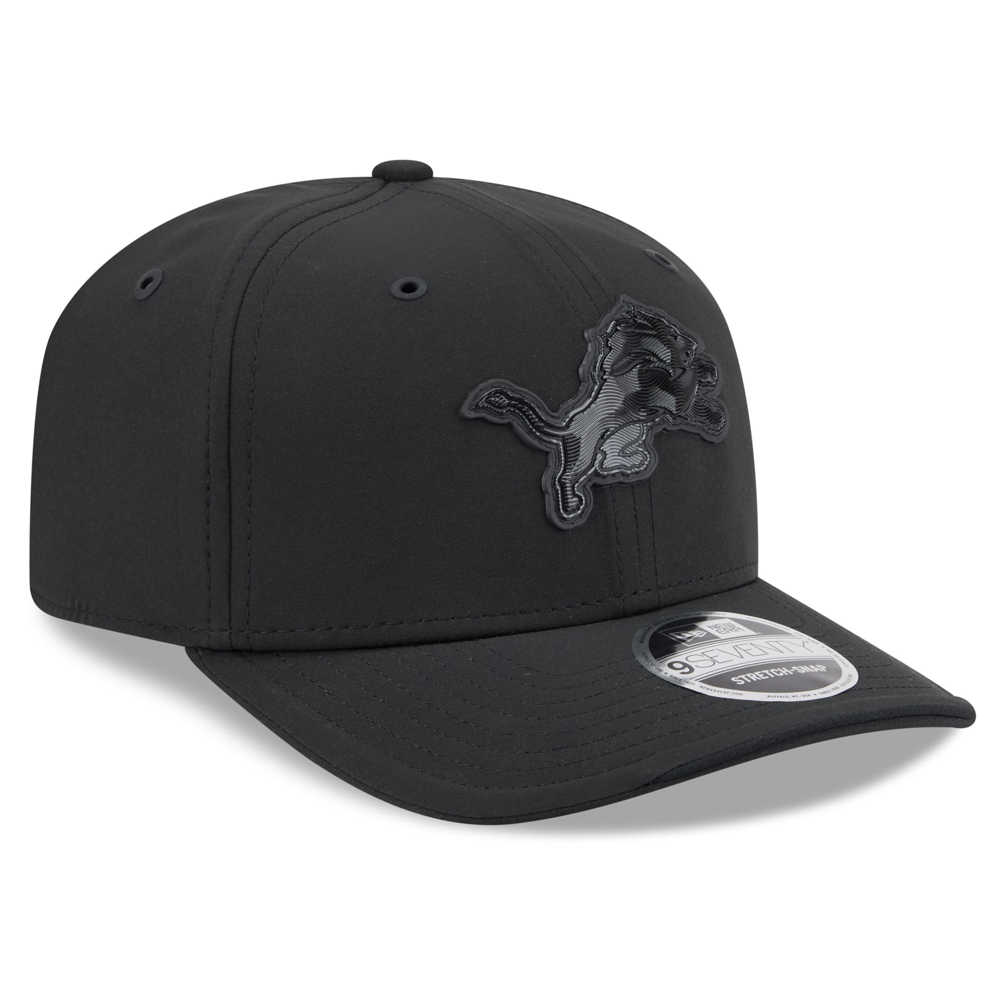Casquette ajustable New Era Detroit Lions 2026 Sideline 9SEVENTY noire pour homme