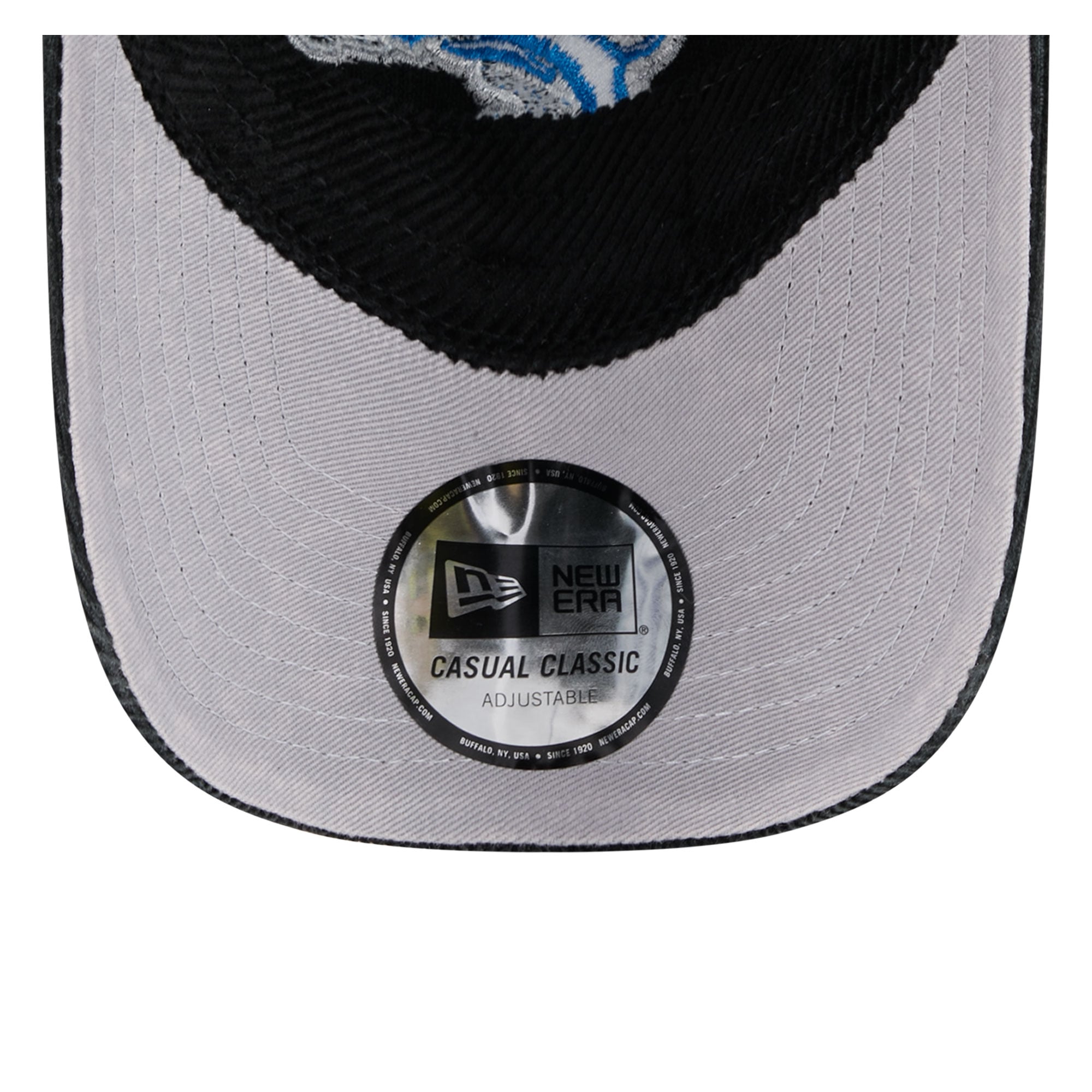 Casquette New Era noire pour homme, en velours côtelé, style classique décontracté, ajustable