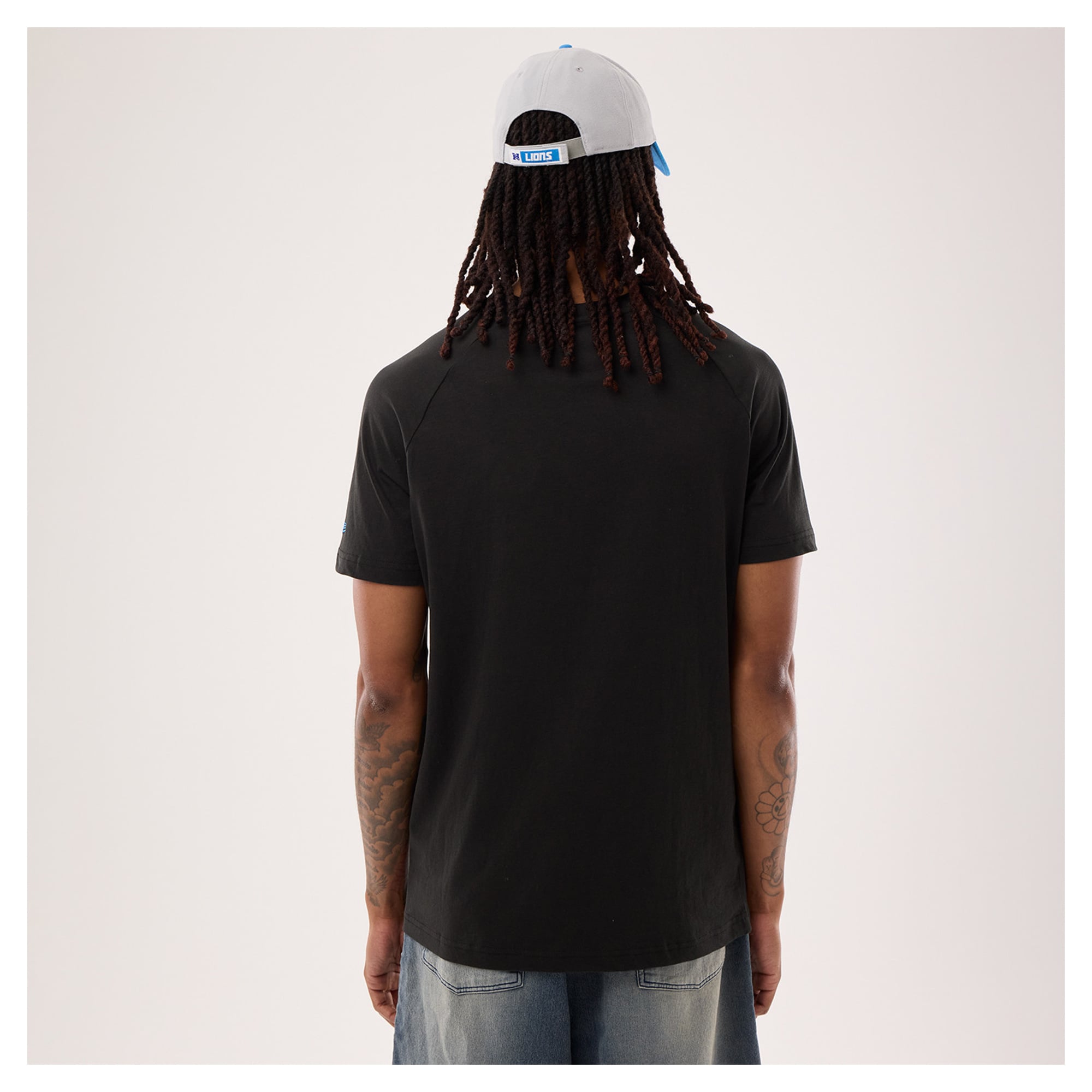 Men's New Era Black Detroit Lions Functional Fandom T-Shirt
