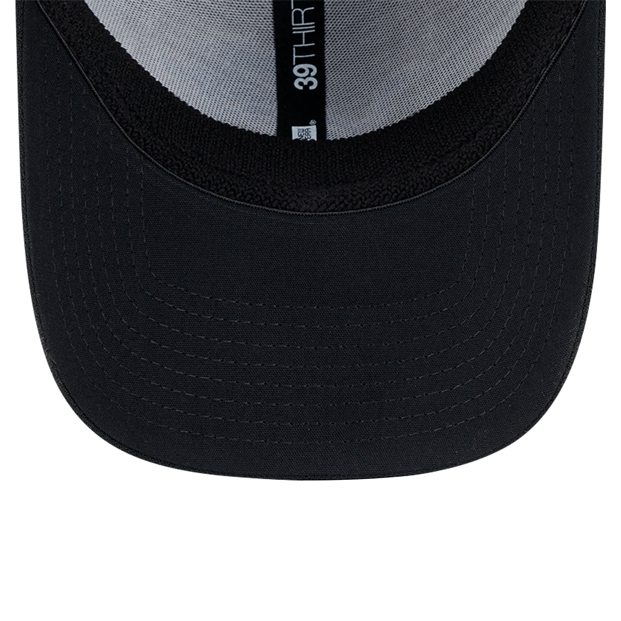 Casquette New Era noire Detroit Lions Main 39THIRTY Flex pour homme