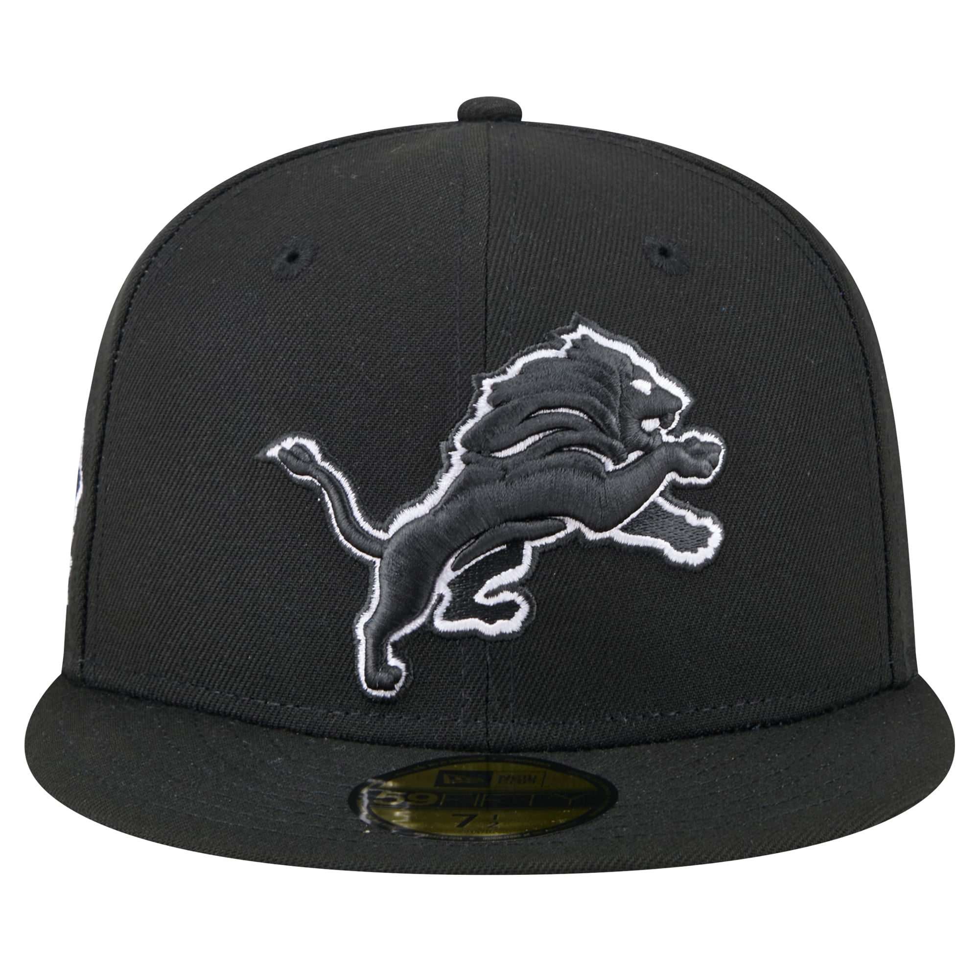 Casquette ajustée 59FIFTY Detroit Lions noire New Era pour homme