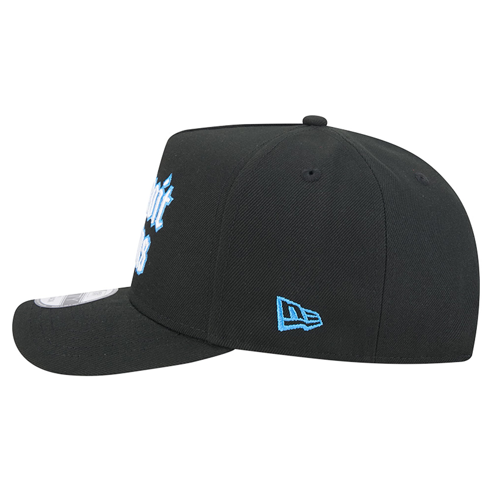 Men's New Era Black Detroit Lions Proud A-Frame 9FIFTY Snapback Hat