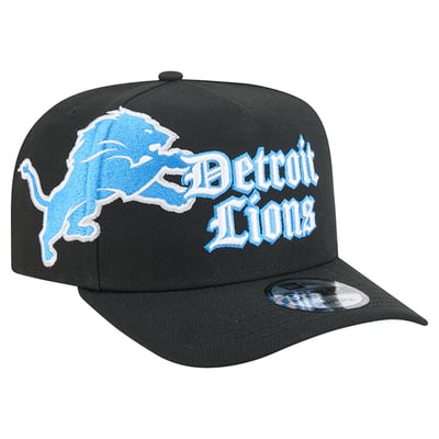 Detroit Lions New Era Proud A-Frame 9FIFTY Snapback Hat - Black