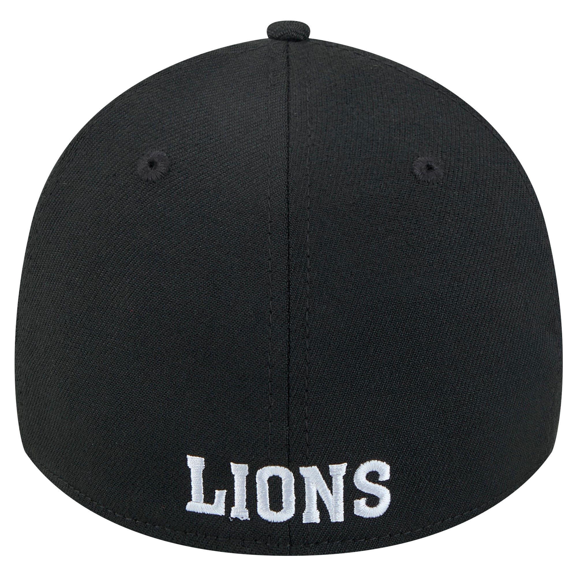 Casquette New Era Detroit Lions Throwback Main 39THIRTY Flex noire pour homme