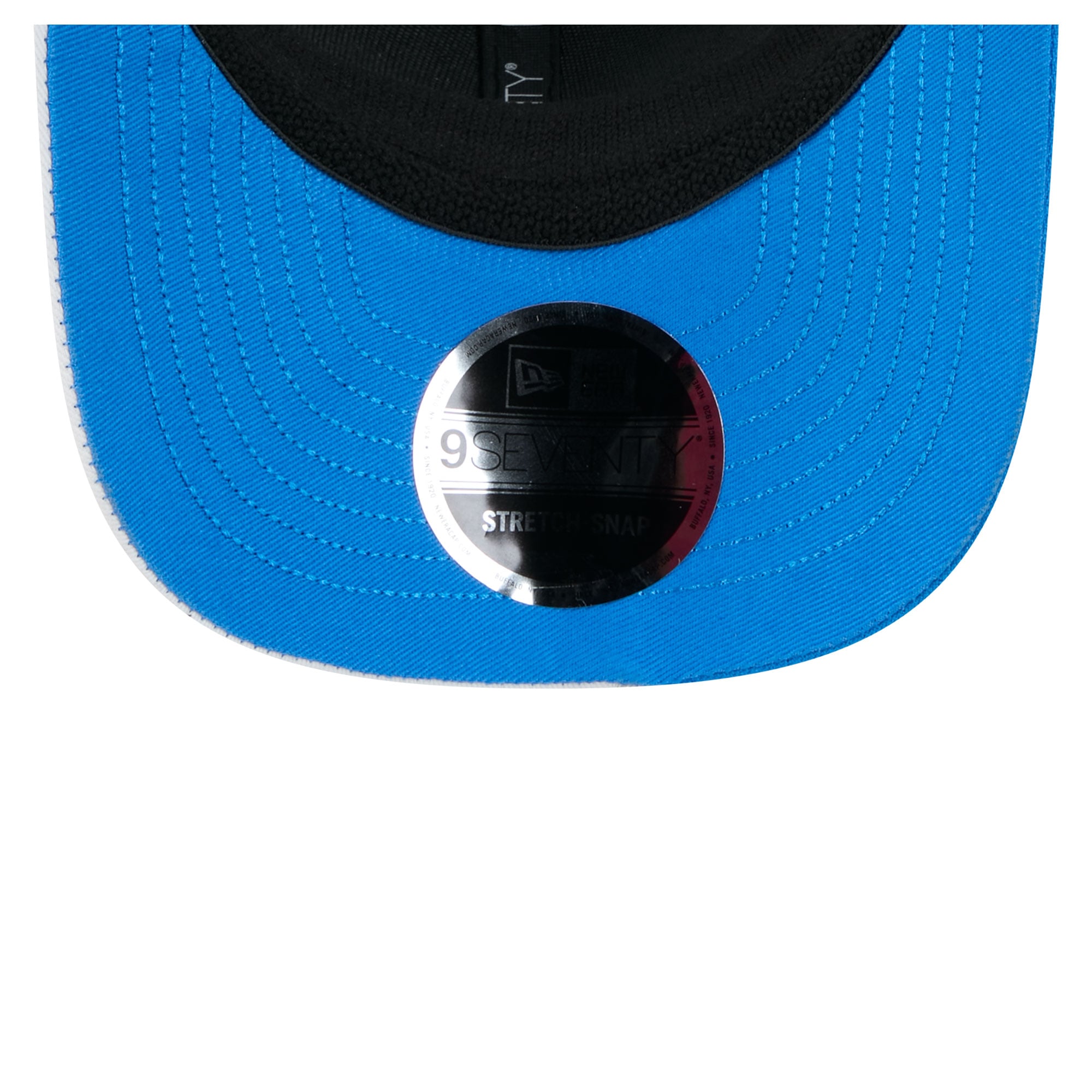 Casquette ajustable New Era Detroit Lions 9SEVENTY noire et blanche pour homme