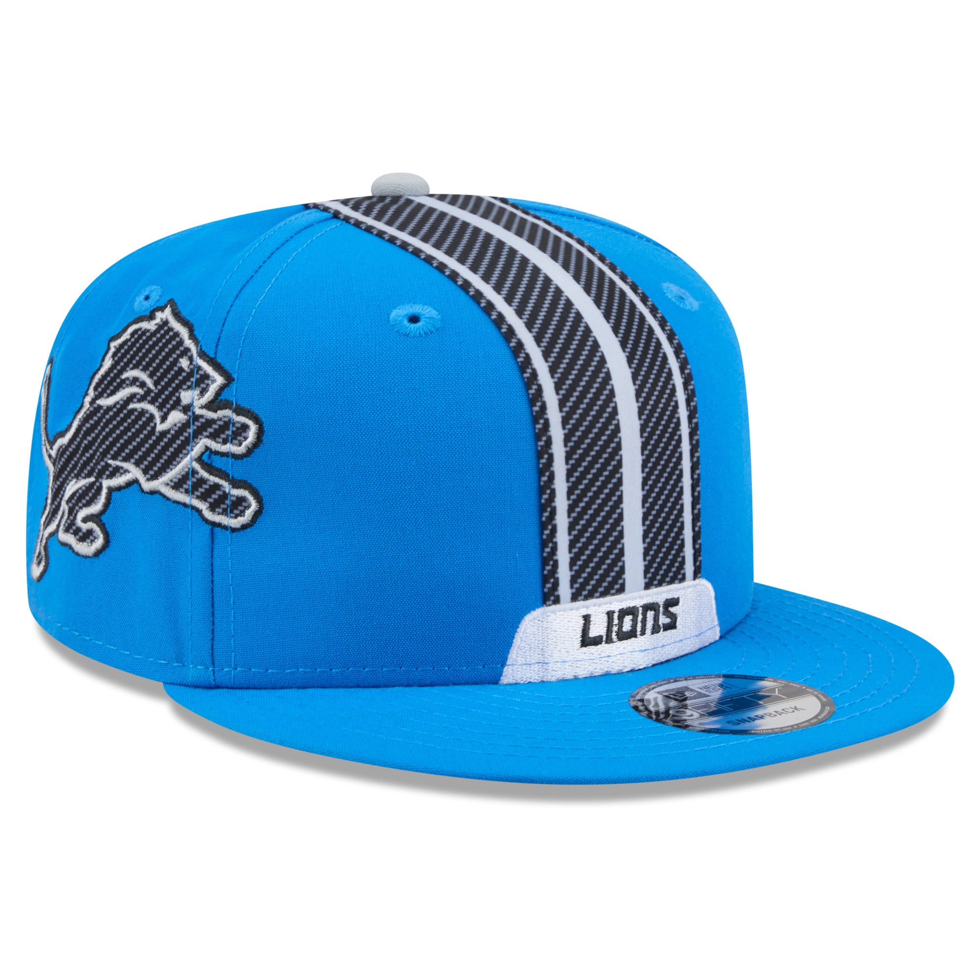 Men's New Era Blue Detroit Lions 2026 Rivalries Collection Fan Pack Helmet 9FIFTY Snapback Hat