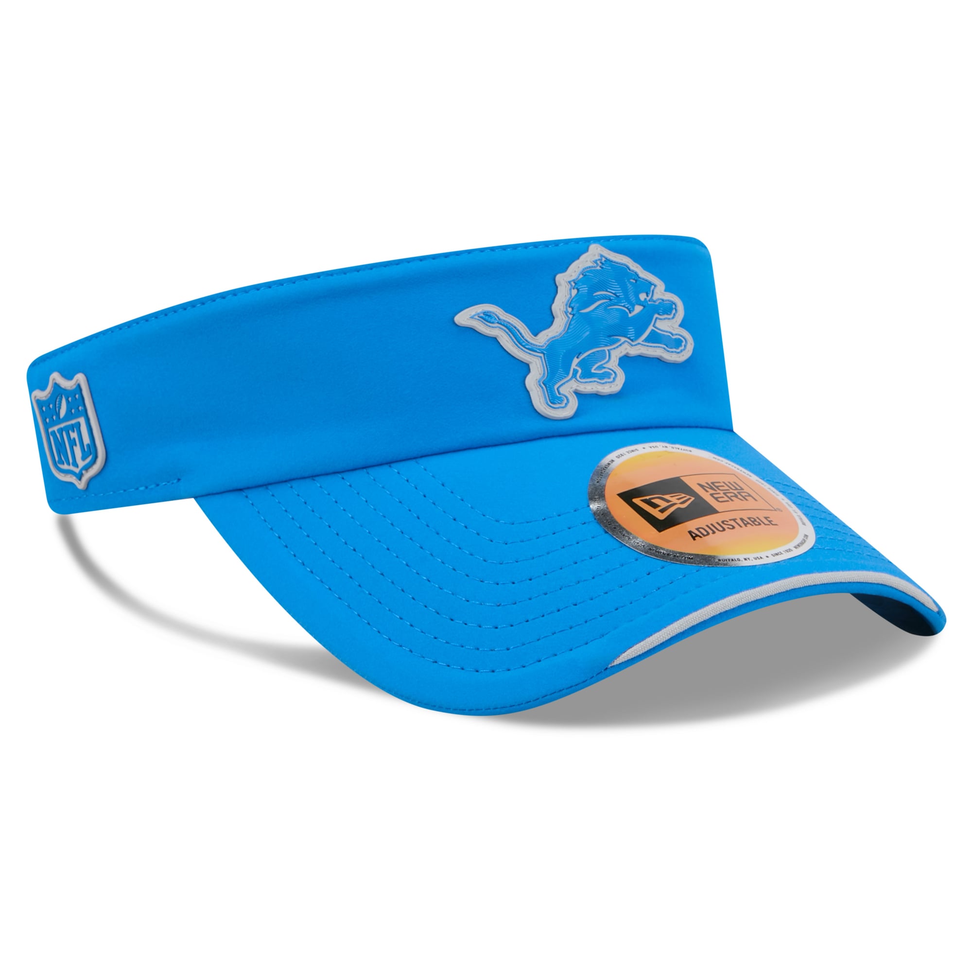 Men's New Era Blue Detroit Lions 2026 Sideline Adjustable Visor