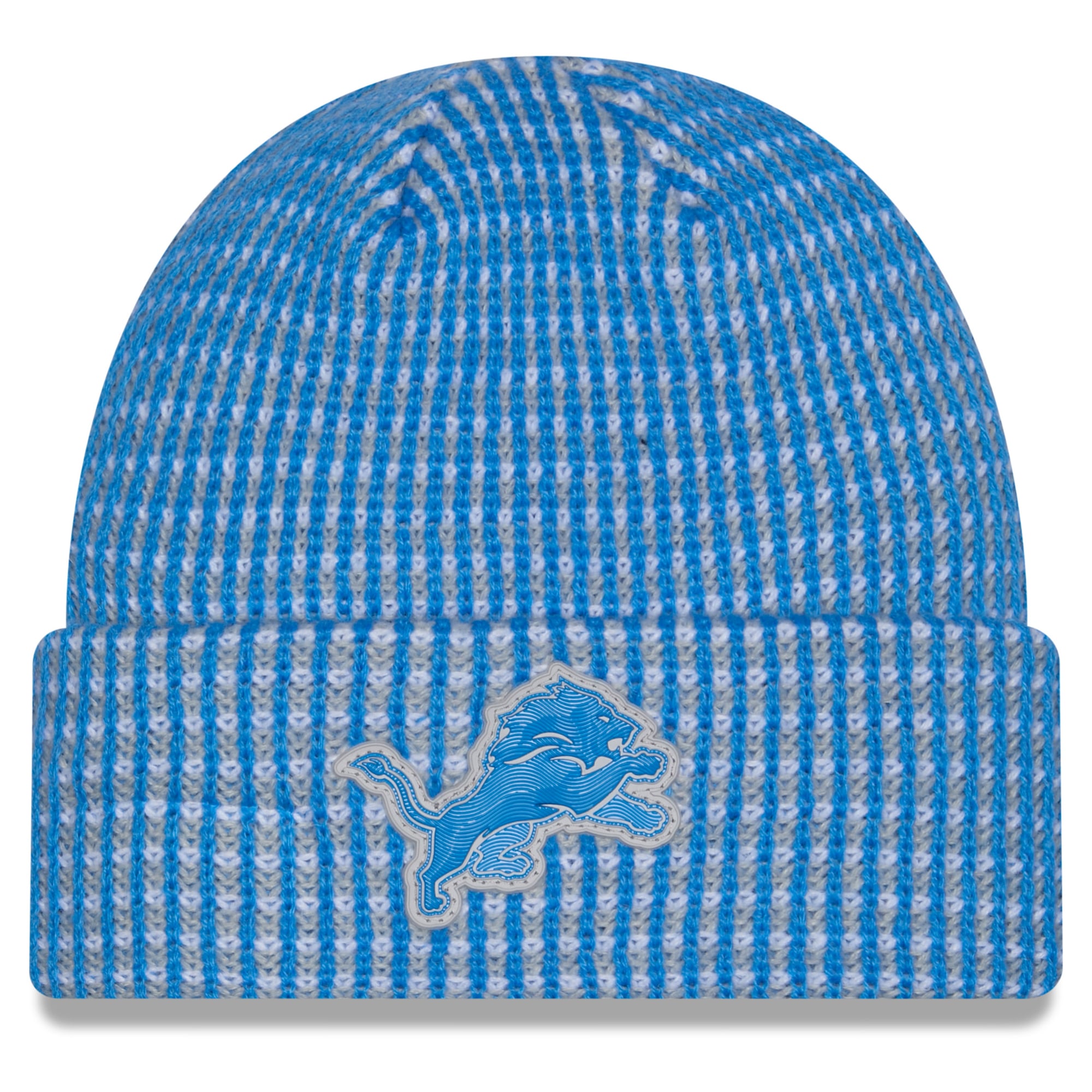 Bonnet à revers New Era bleu Detroit Lions 2026 pour homme
