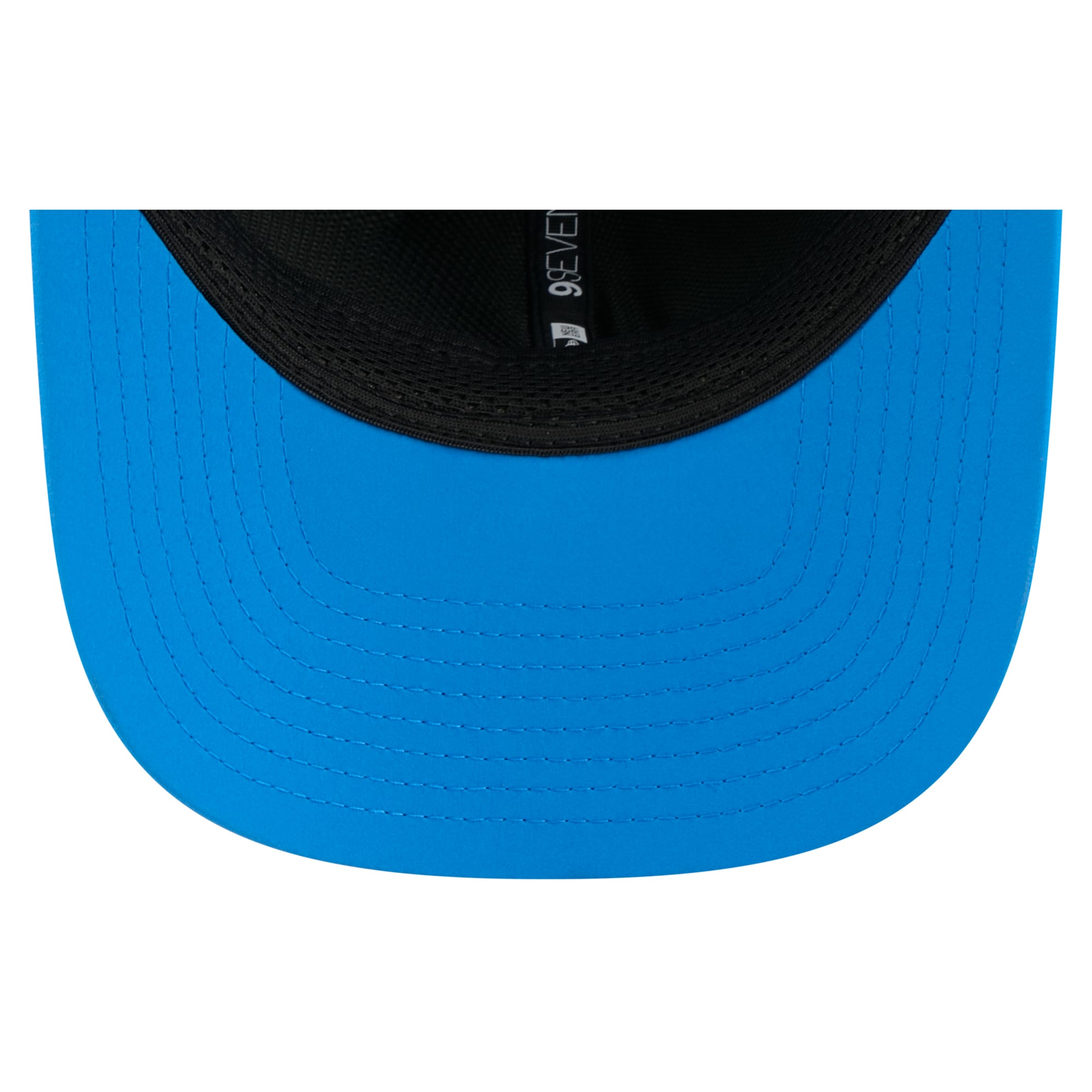 Casquette ajustable New Era bleue Detroit Lions 2026 Sideline Throwback 9SEVENTY pour homme
