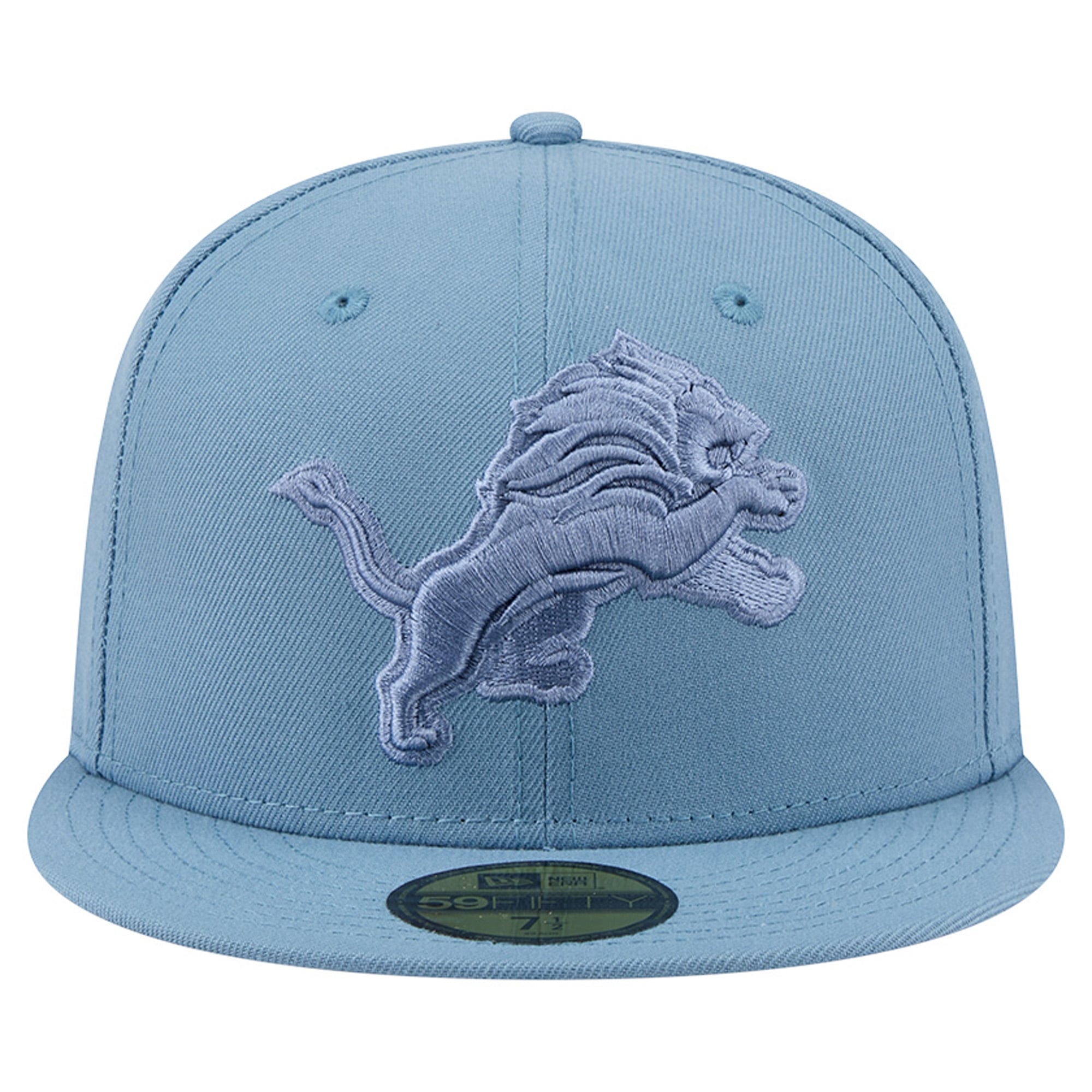 Casquette ajustée New Era Detroit Lions bleue pour homme, modèle 59FIFTY