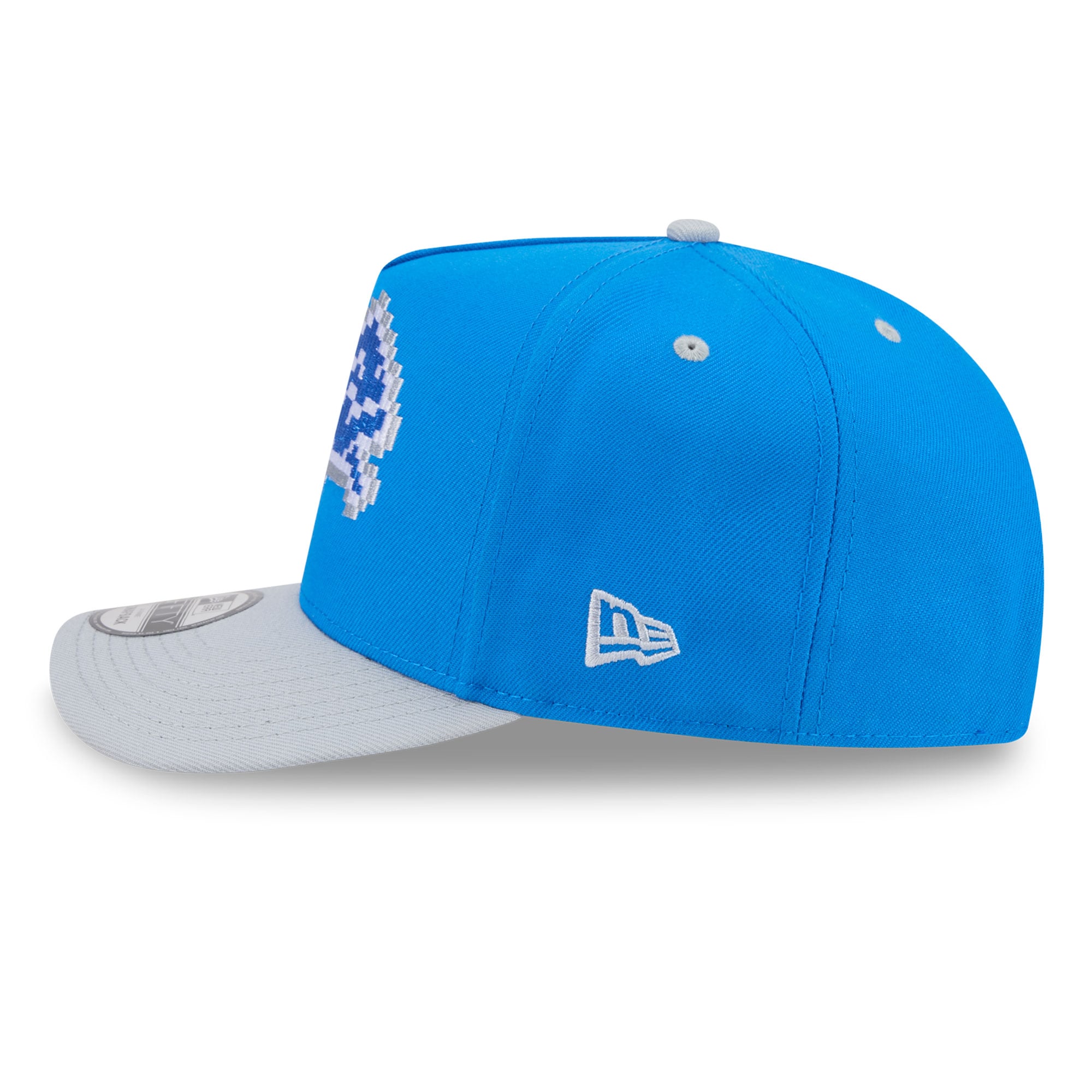 Casquette snapback New Era 9FIFTY Pixel A-Frame bleue Detroit Lions pour homme