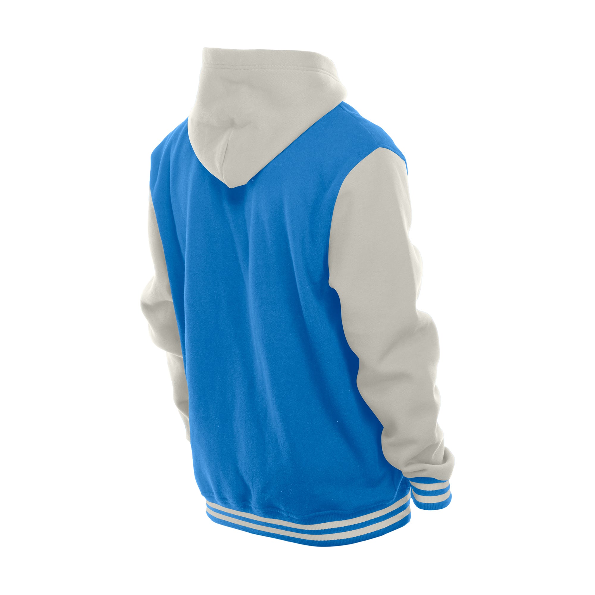 Veste polaire à capuche New Era bleue/grise Detroit Lions pour homme