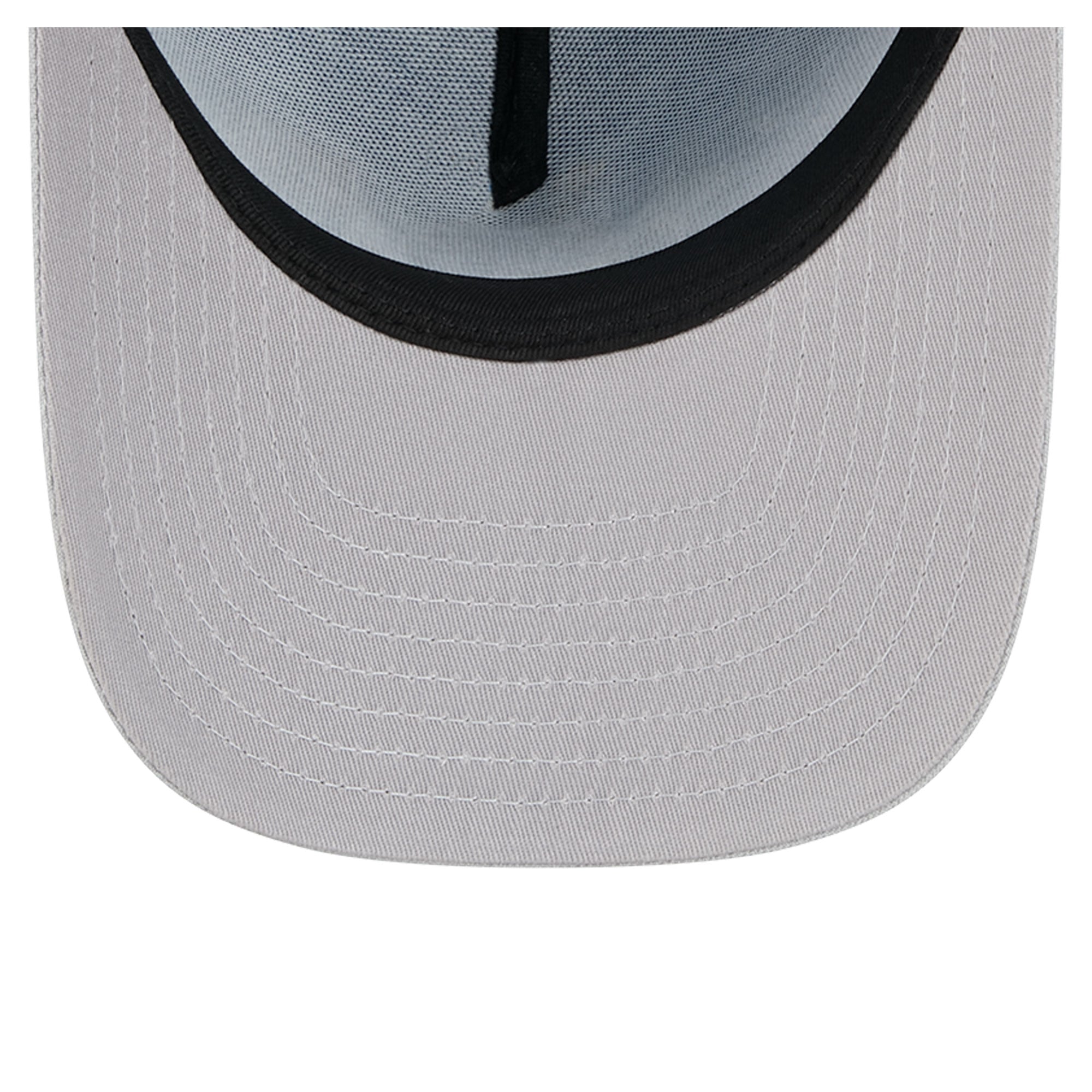 Casquette snapback New Era 9FIFTY pour homme, bleue et argentée, motif Detroit Lions, style dessin animé.