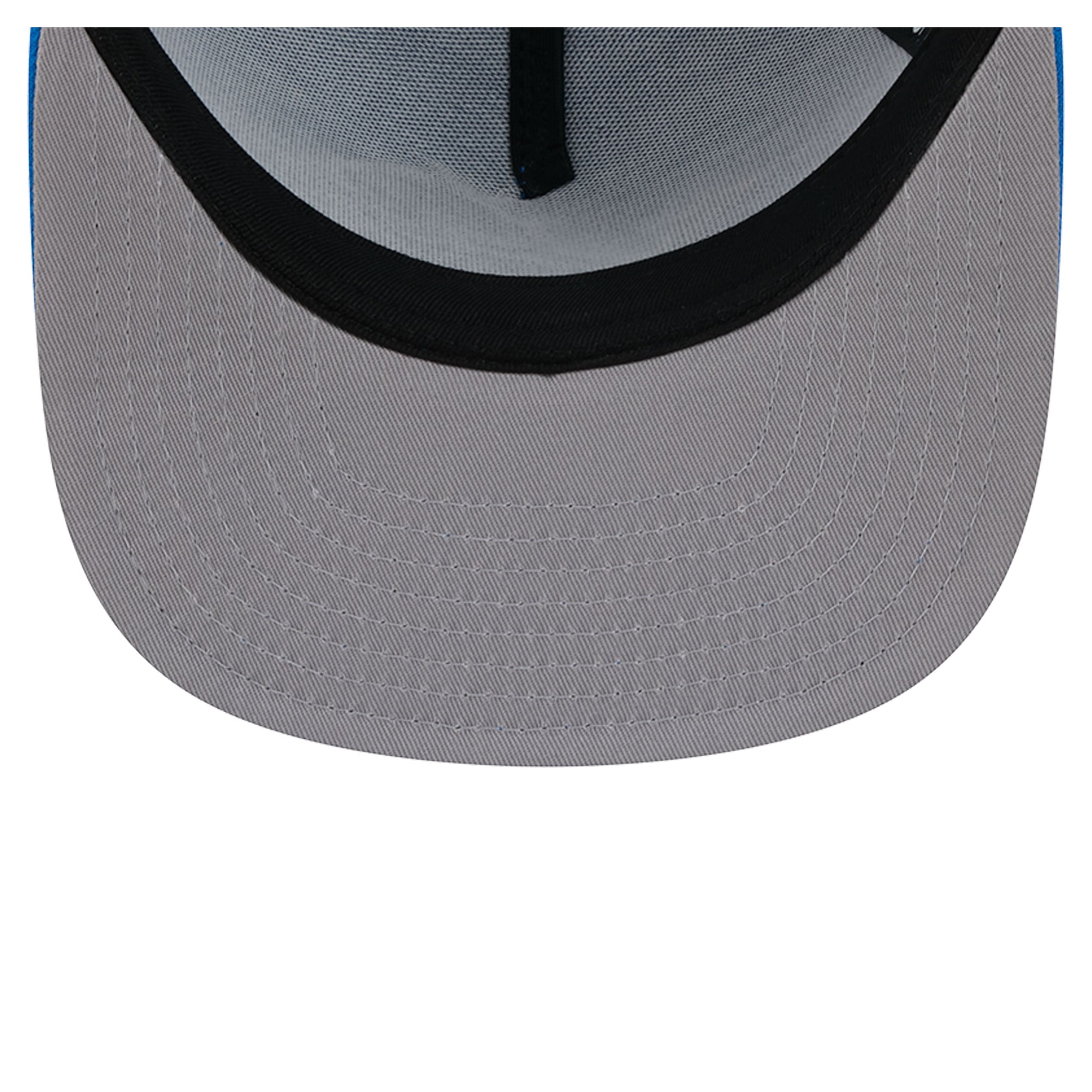 Casquette trucker New Era 9FIFTY Snapback bleue et argentée Detroit Lions pour homme