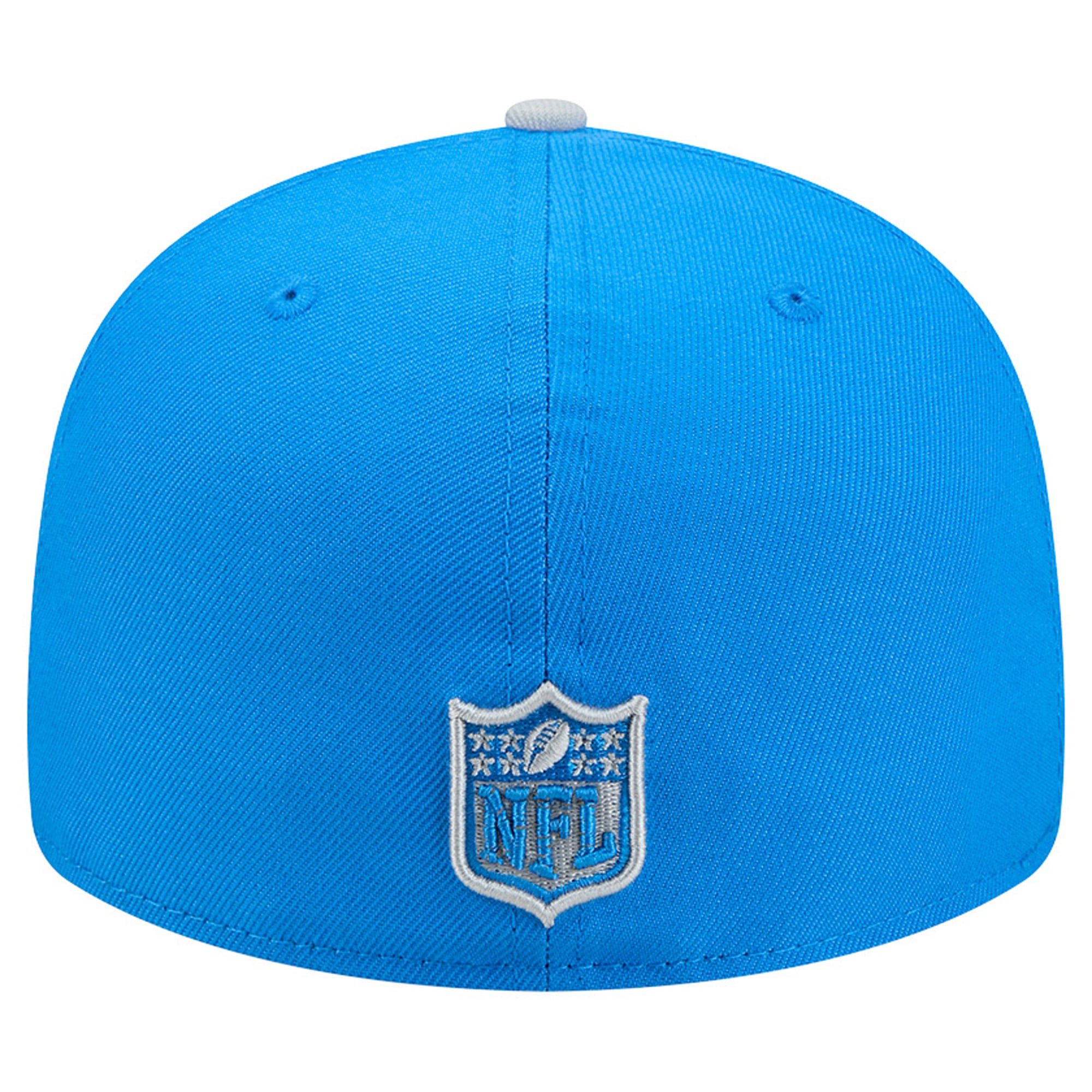 Men's New Era Blue/Silver Detroit Lions Pixel Curved 59FIFTY Fitted Hat
