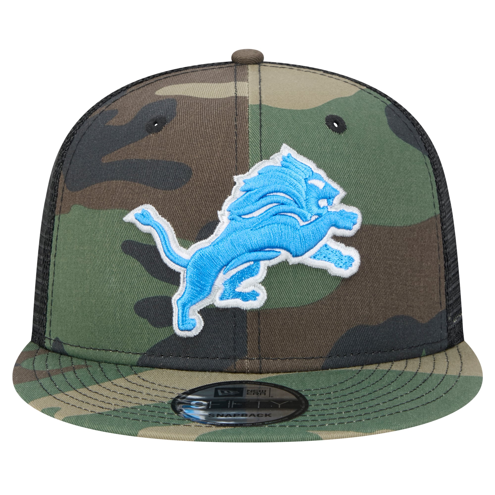 Casquette à visière rabattable 9FIFTY à motif camouflage Detroit Lions de New Era pour homme