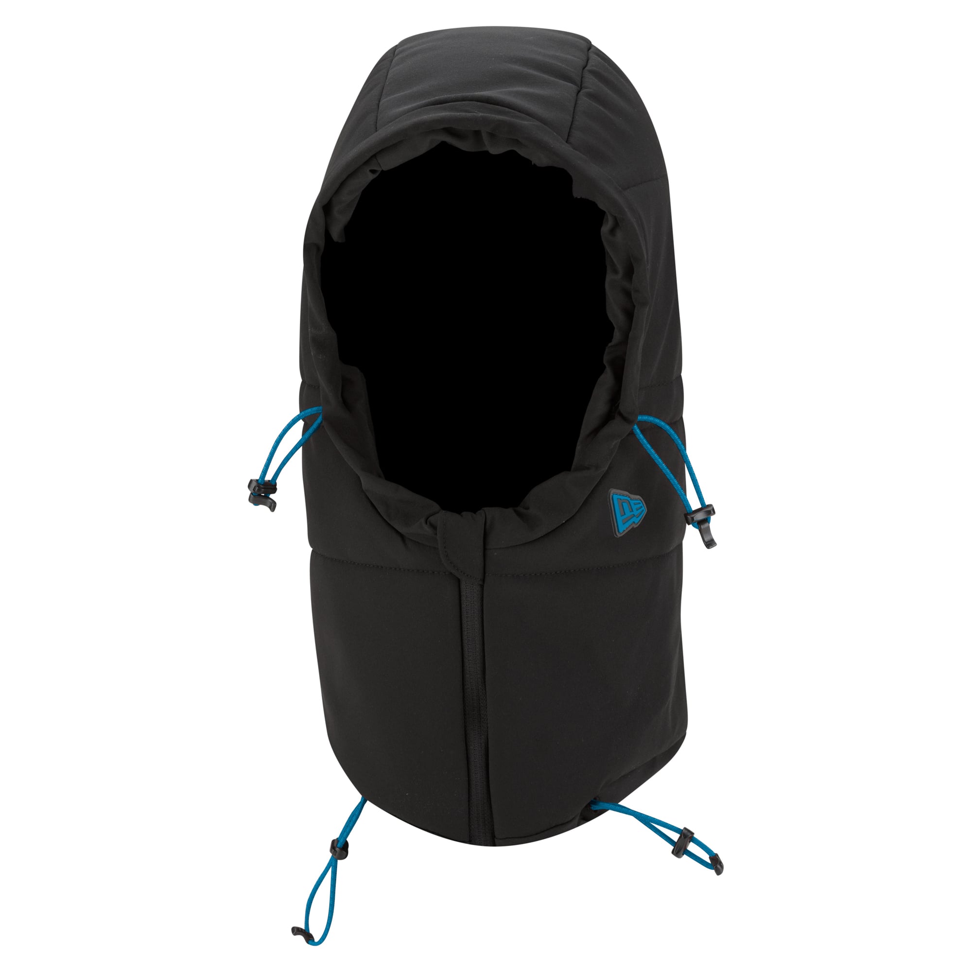 Sweat à capuche matelassé ajustable New Era pour homme, couleur anthracite, Detroit Lions 2026 Sideline, idéal par temps froid.