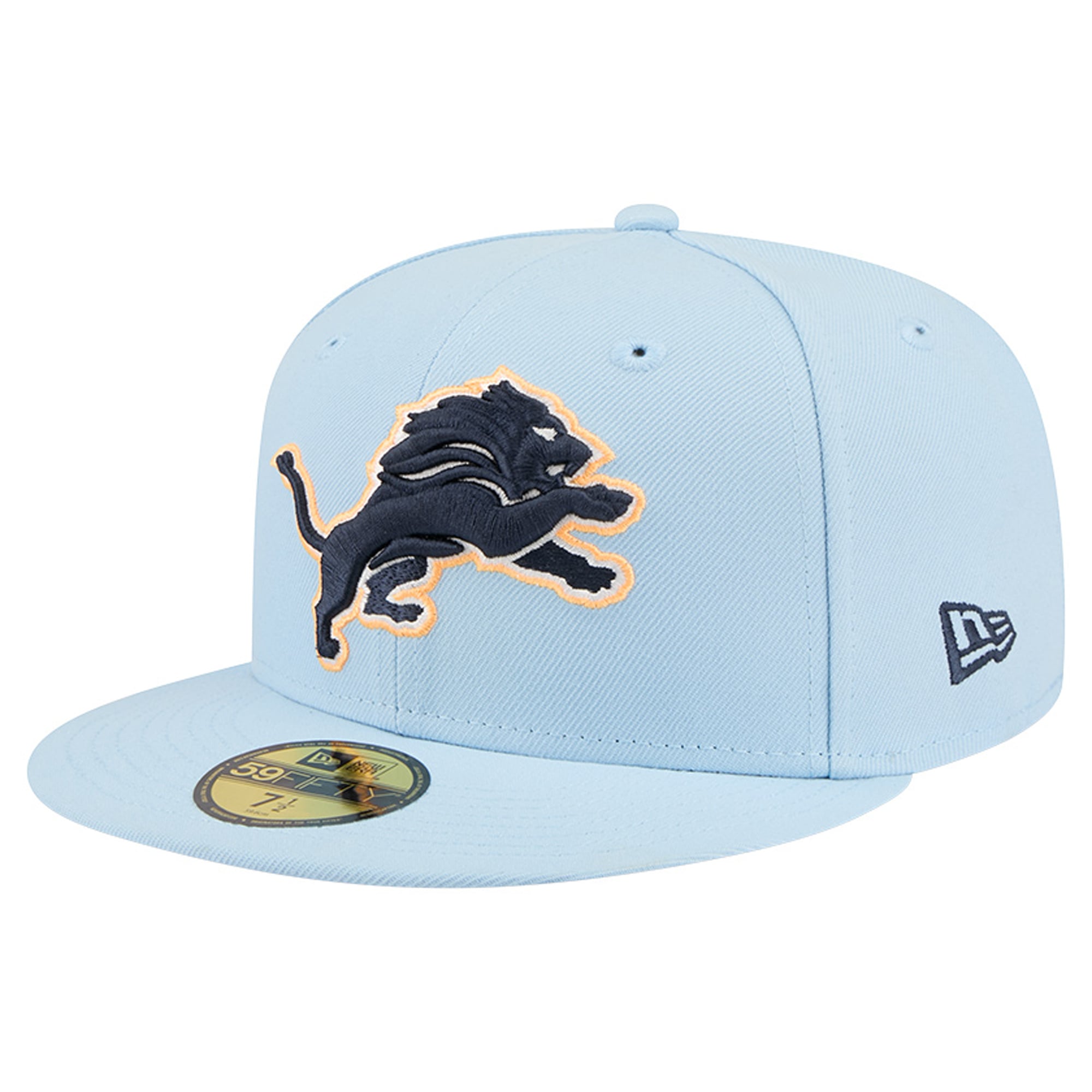 Casquette ajustée New Era Coastal Blue Detroit Lions 59FIFTY pour homme