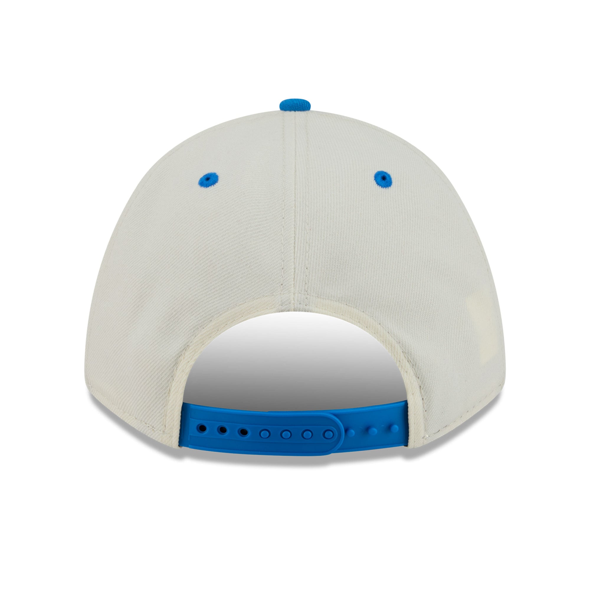 Casquette ajustable New Era pour homme, crème/bleue, Detroit Lions Arch 9FORTY, modèle A-Frame M-Crown