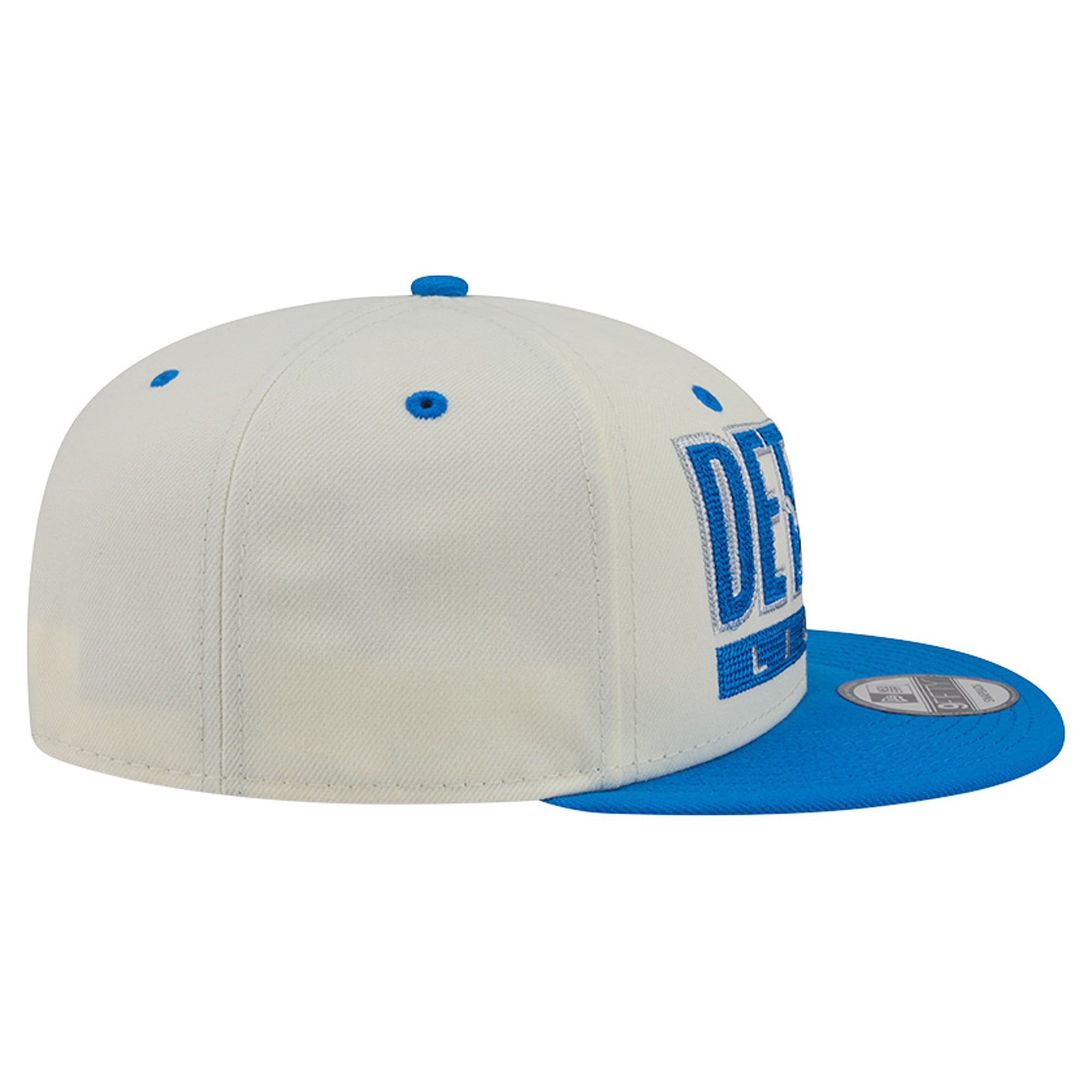 Casquette snapback New Era Classic 9FIFTY crème/bleue pour homme