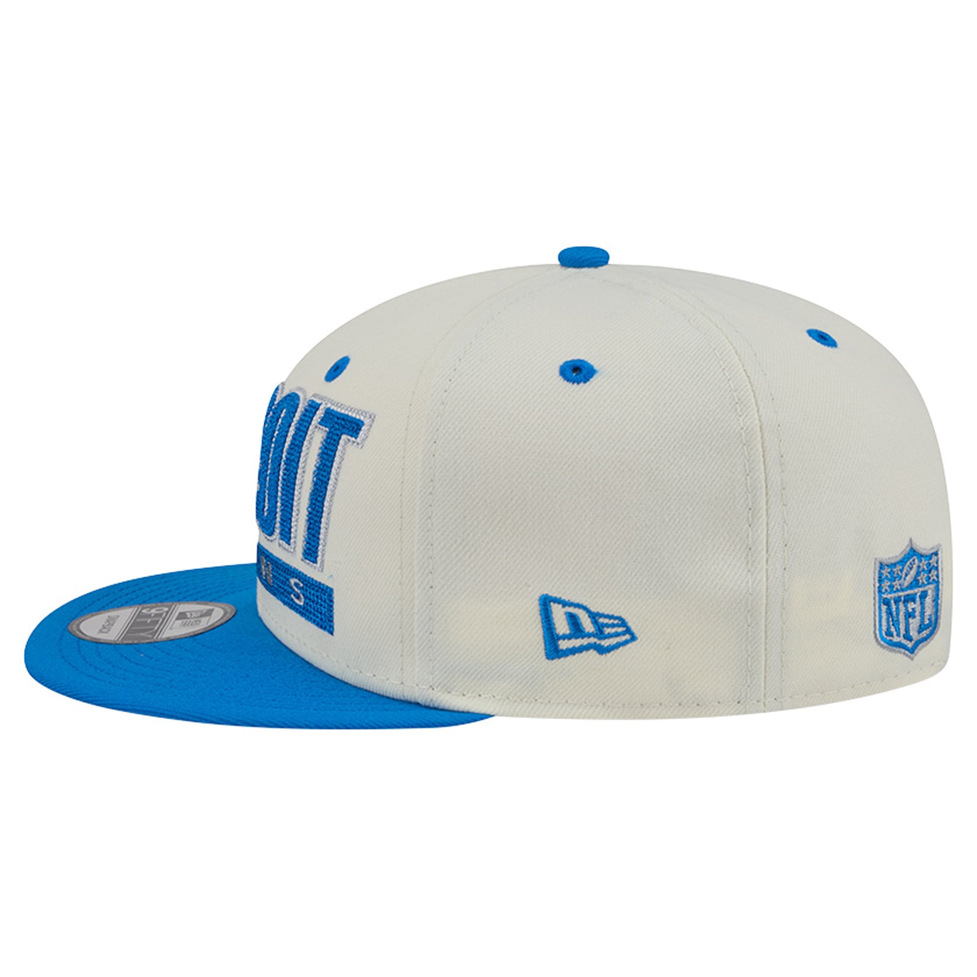 Casquette snapback New Era Classic 9FIFTY crème/bleue pour homme