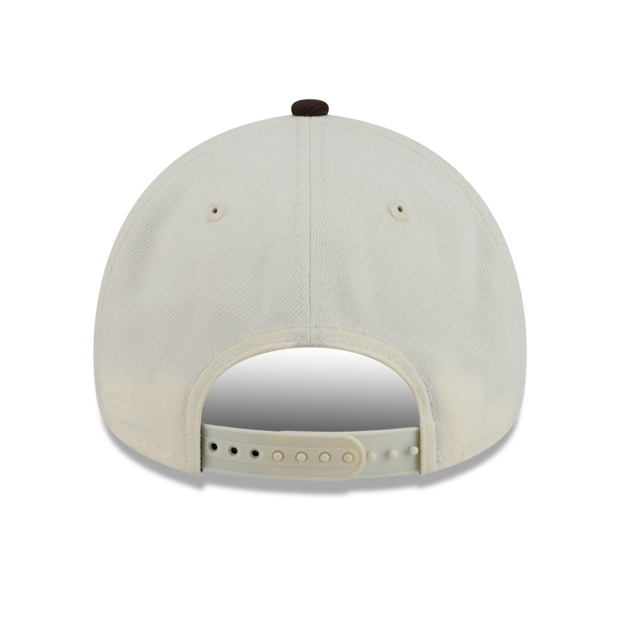 Men's New Era Cream/Brown Detroit Lions Pumpkin Spice A-Frame 9FORTY Adjustable Hat
