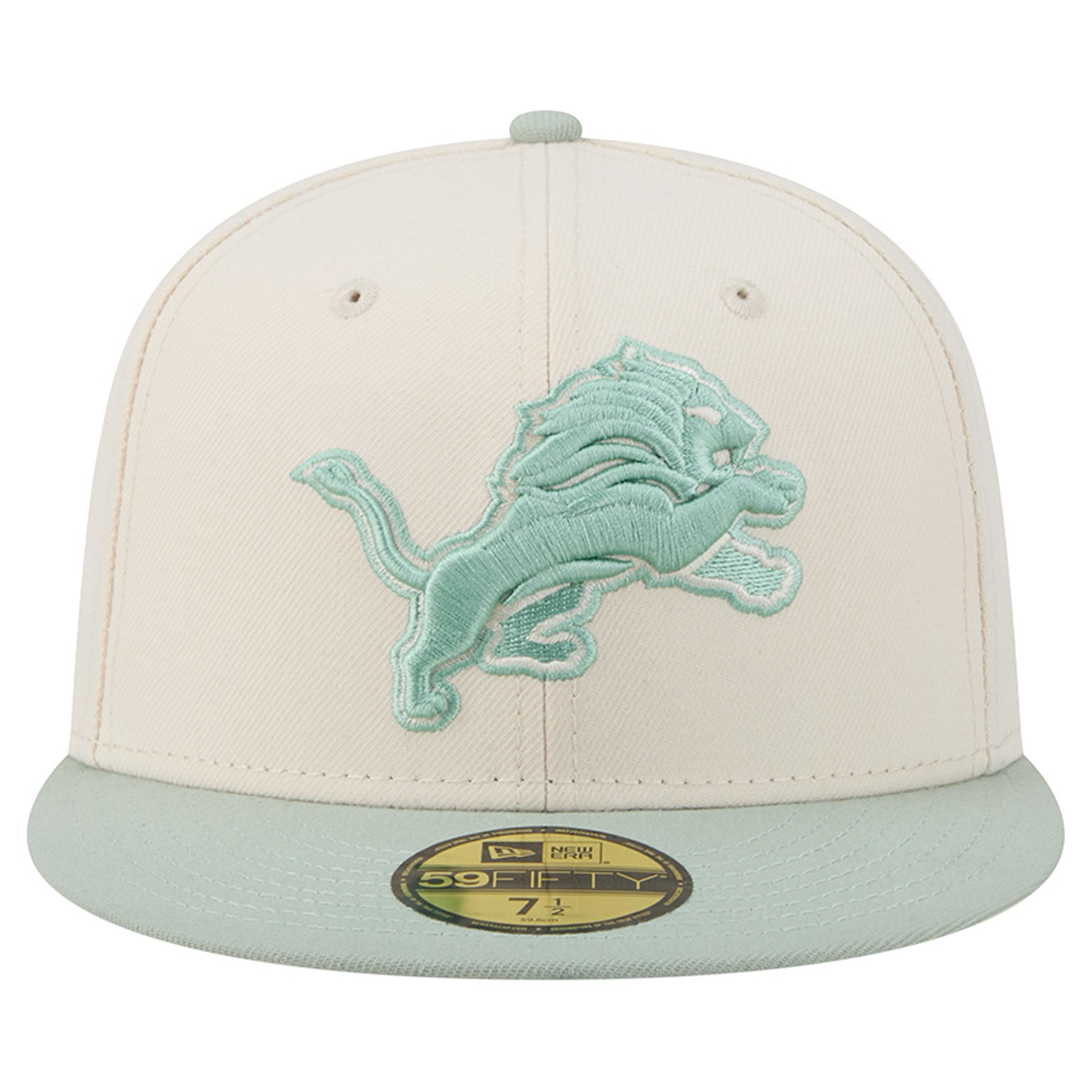 Casquette ajustée New Era 59FIFTY pour homme, coloris crème/vert clair