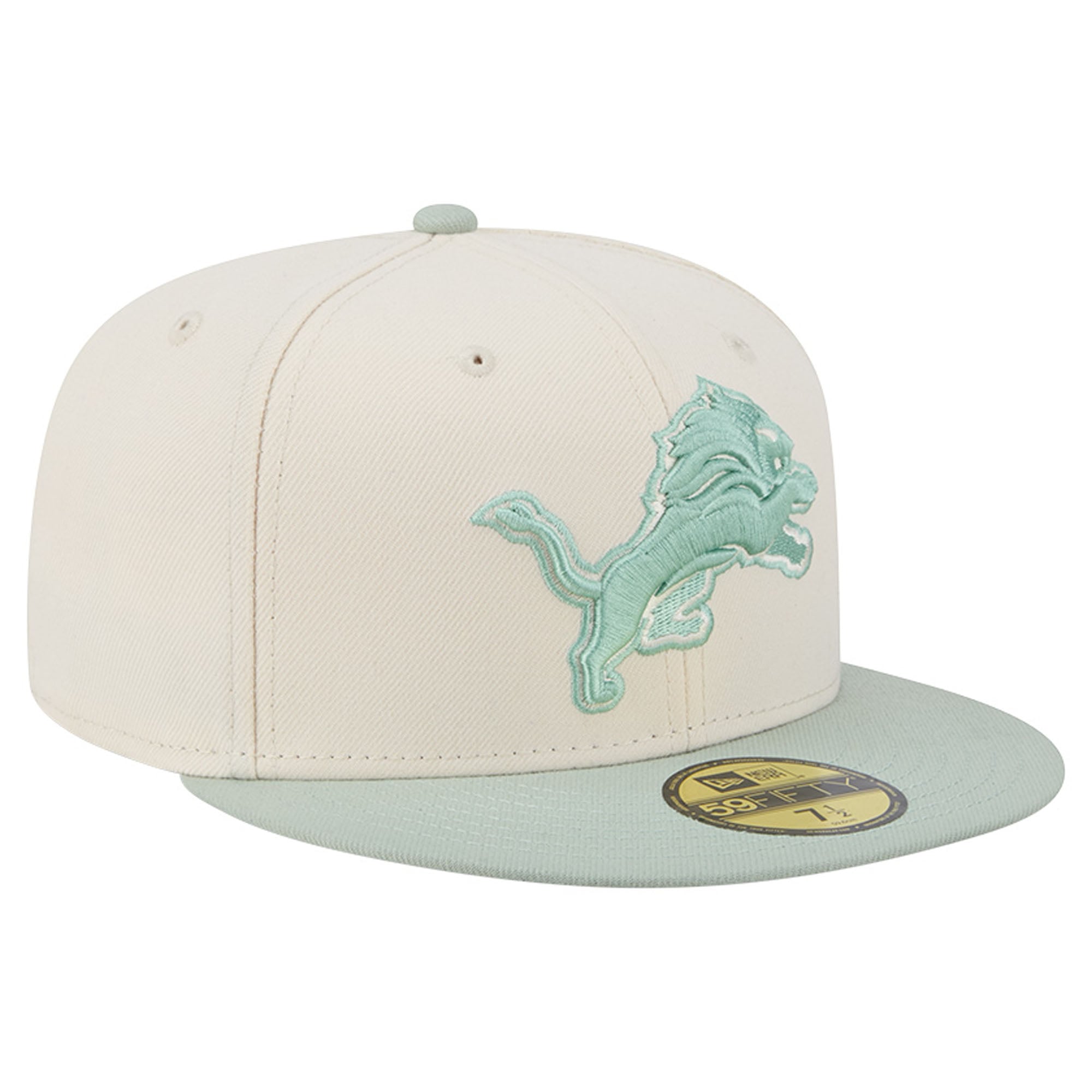 Casquette ajustée New Era 59FIFTY pour homme, coloris crème/vert clair