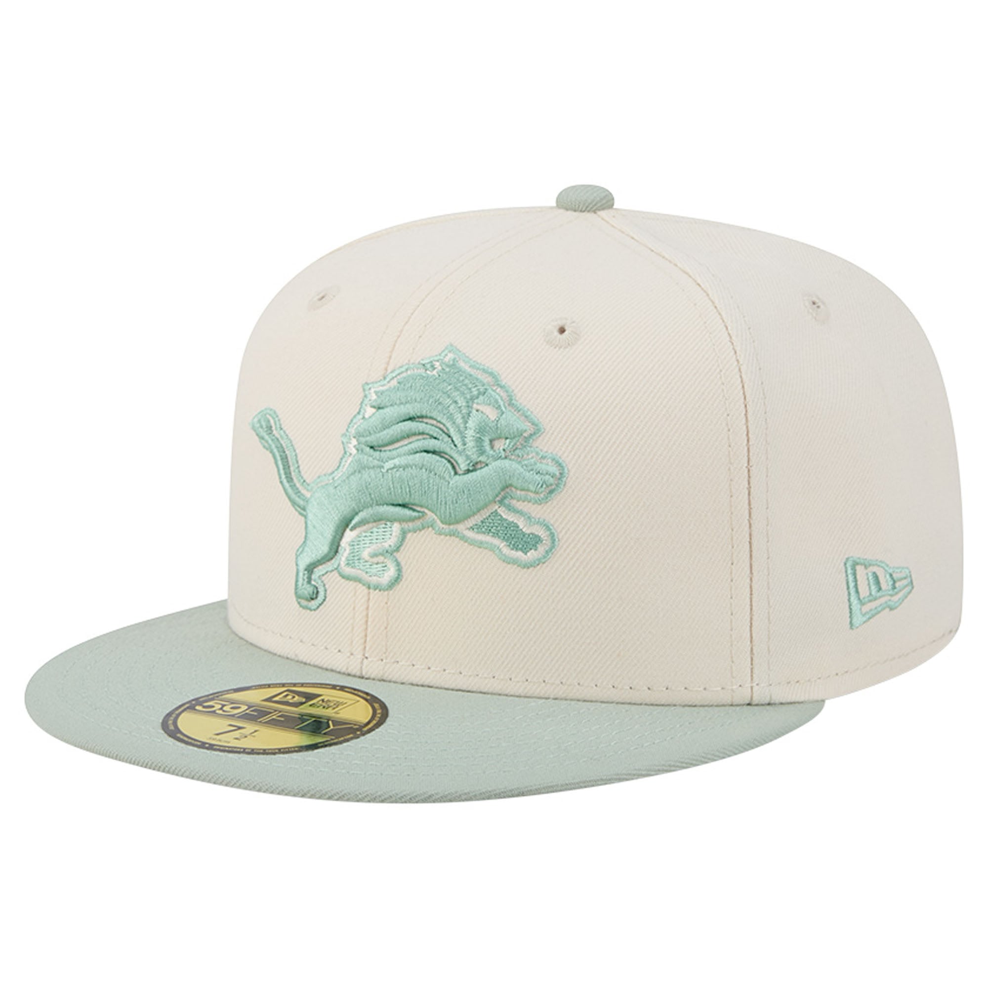 Casquette ajustée New Era 59FIFTY pour homme, coloris crème/vert clair