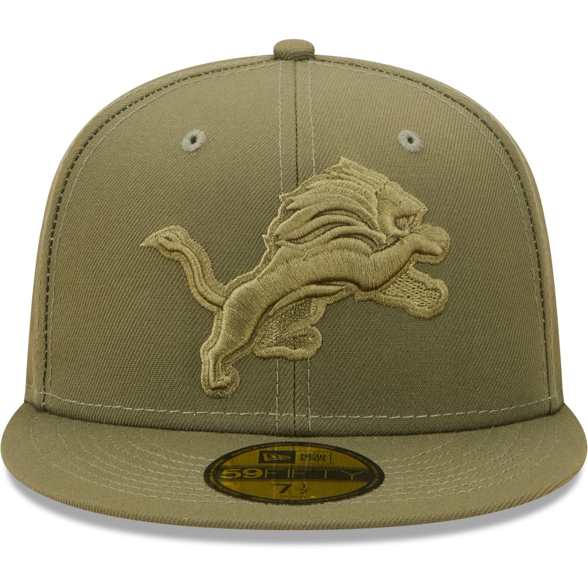 Casquette ajustée 59FIFTY pour homme New Era Olive Detroit Lions Colour Pack