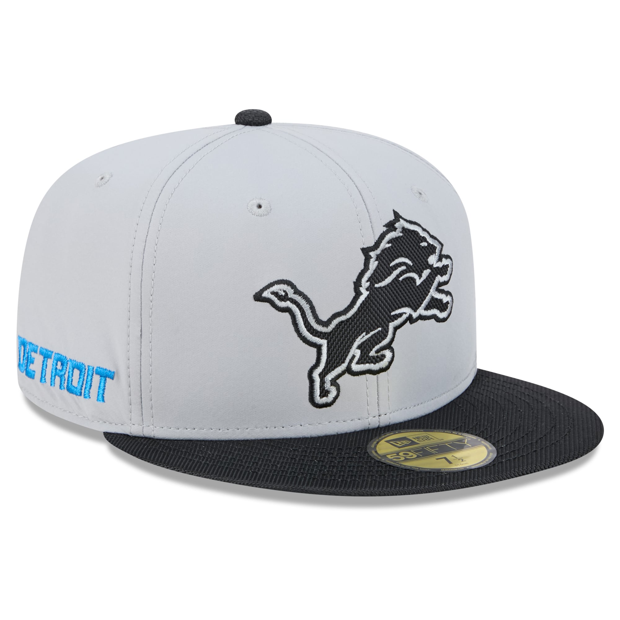 Men's New Era Silver Detroit Lions 2026 Rivalries Collection 59FIFTY Fitted Hat