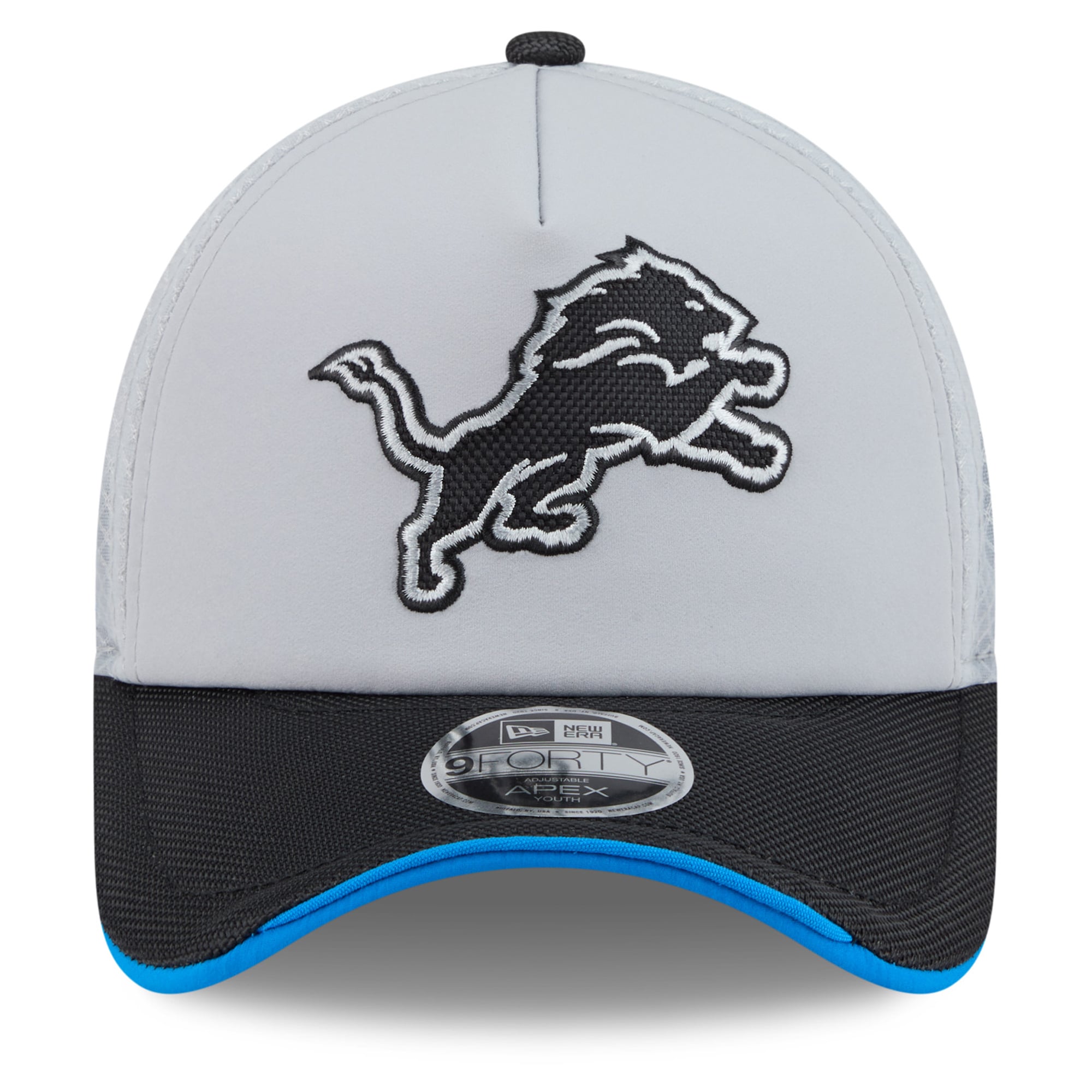 Men's New Era Silver Detroit Lions 2026 Rivalries Collection 9FORTY Apex Adjustable Hat
