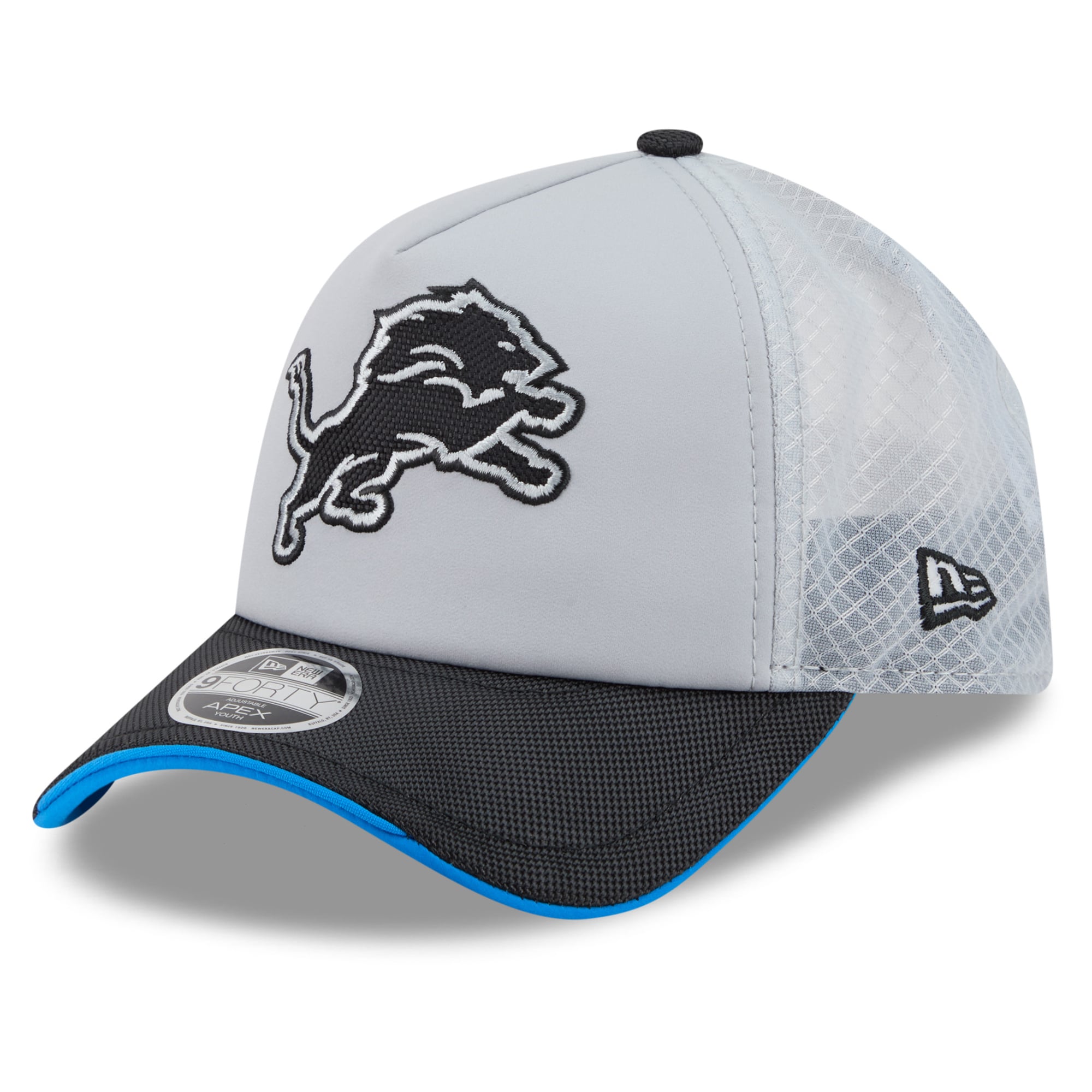 Men's New Era Silver Detroit Lions 2026 Rivalries Collection 9FORTY Apex Adjustable Hat