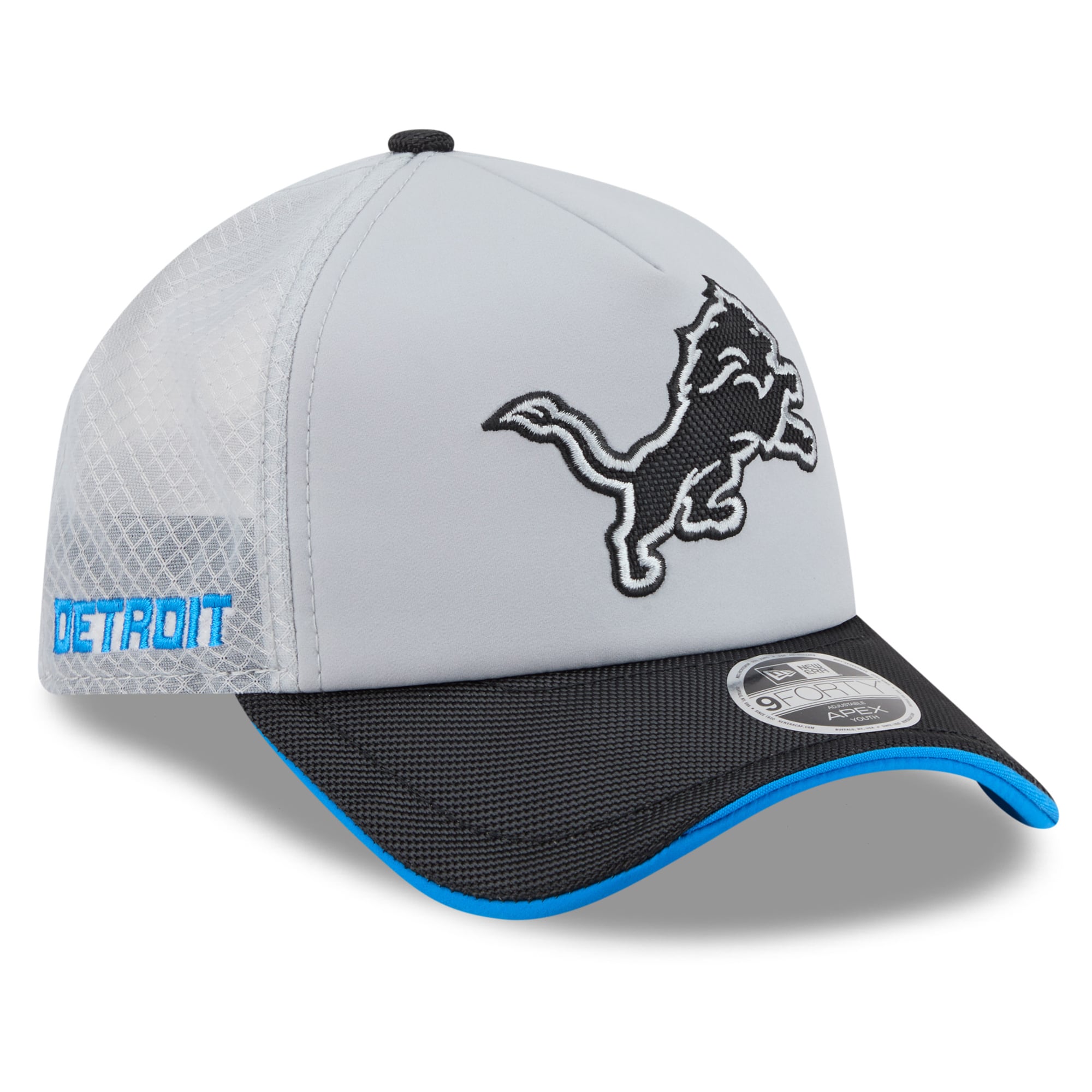 Men's New Era Silver Detroit Lions 2026 Rivalries Collection 9FORTY Apex Adjustable Hat
