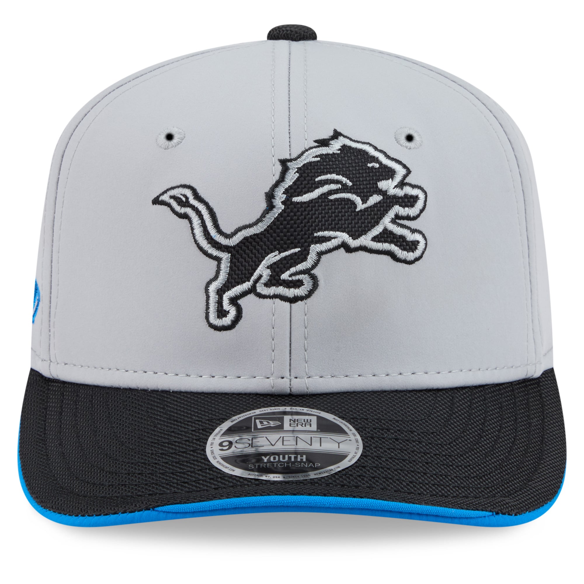 Men's New Era Silver Detroit Lions 2026 Rivalries Collection 9SEVENTY Adjustable Hat