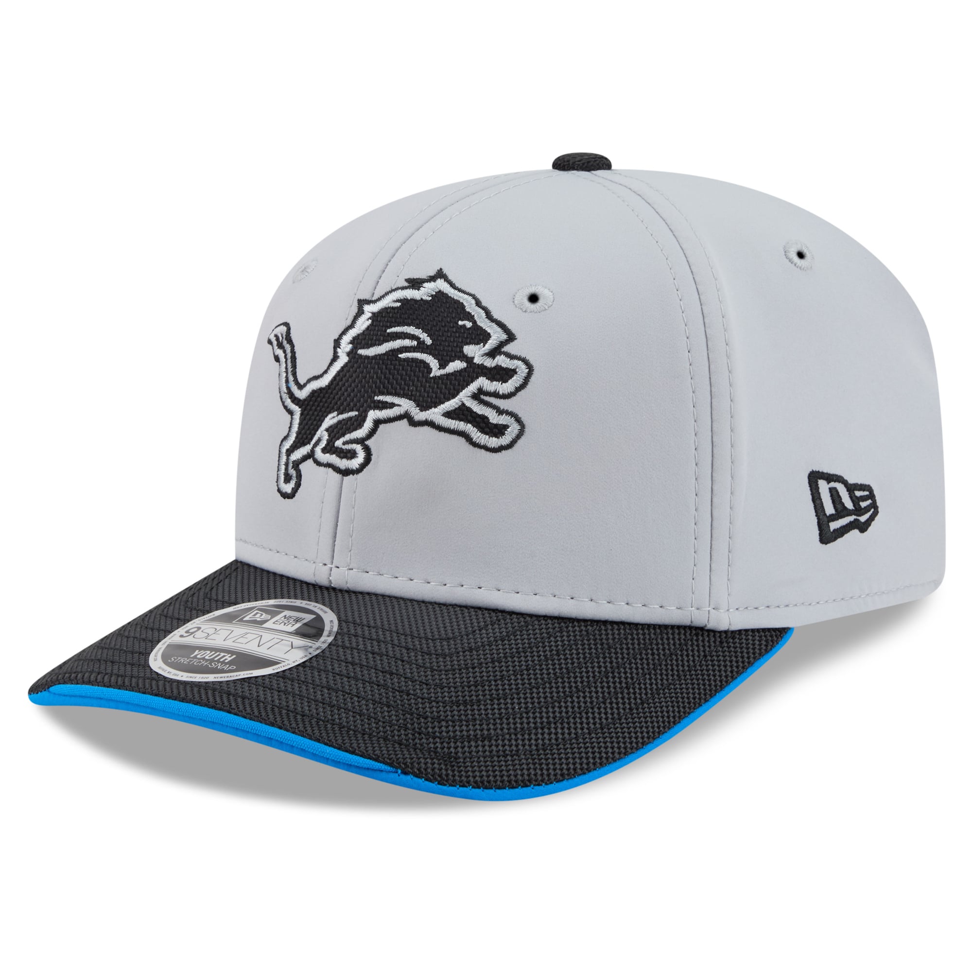 Men's New Era Silver Detroit Lions 2026 Rivalries Collection 9SEVENTY Adjustable Hat