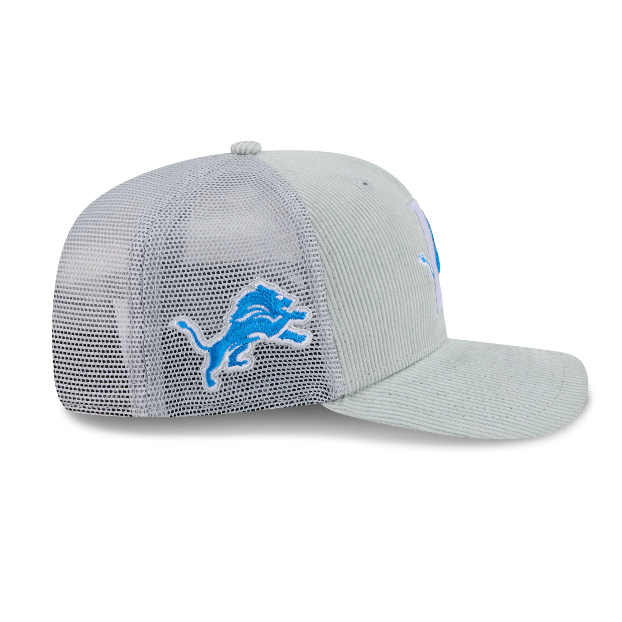 Casquette ajustable New Era argentée Detroit Lions Deceptor 9SEVENTY pour homme