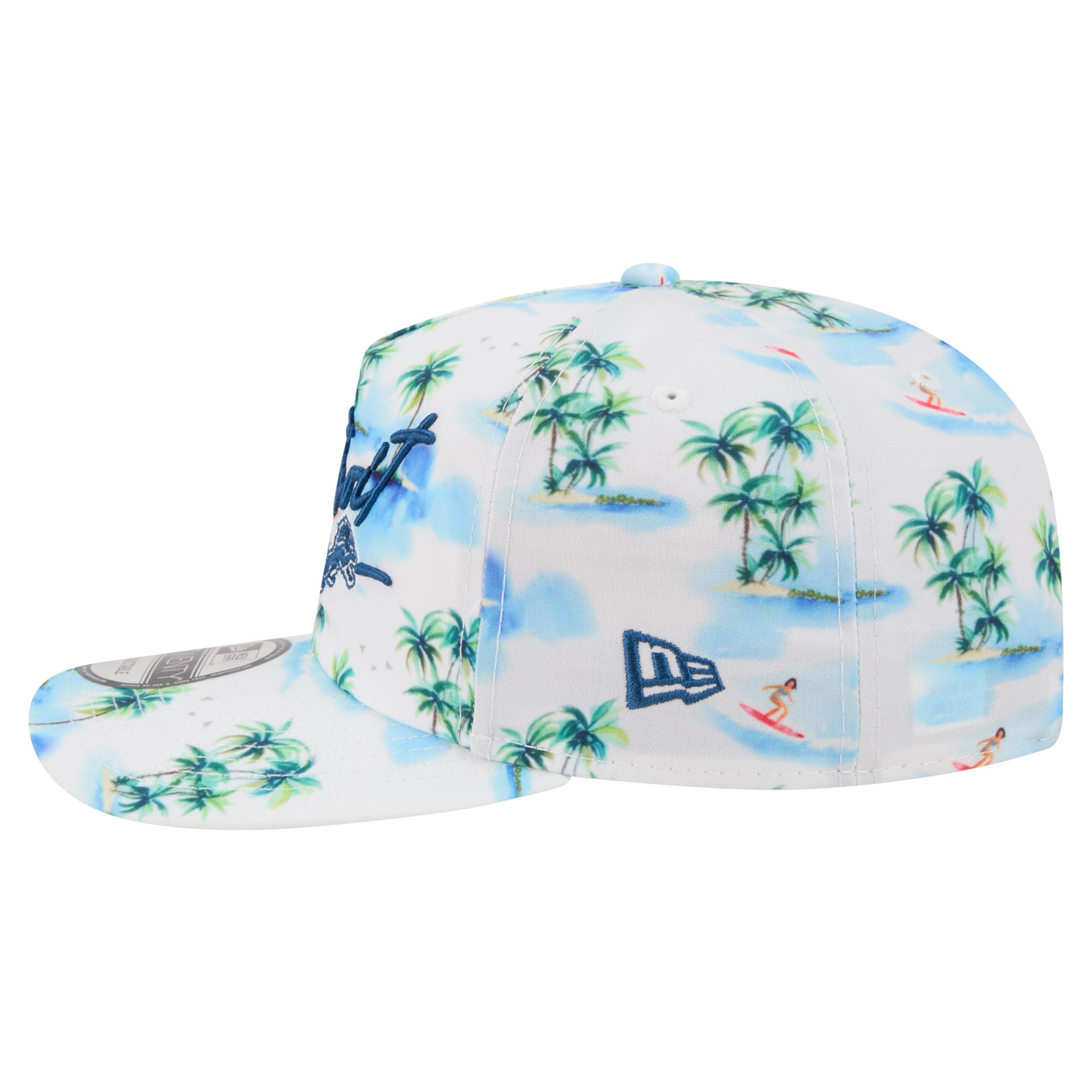 Casquette ajustable New Era blanche Detroit Lions Aloha 19TWENTY pour homme