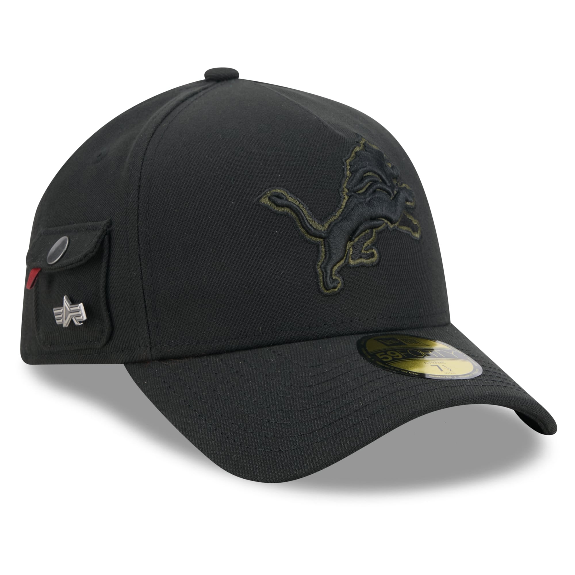 Casquette ajustée New Era x Alpha Industries Detroit Lions A-Frame 59FORTY pour homme